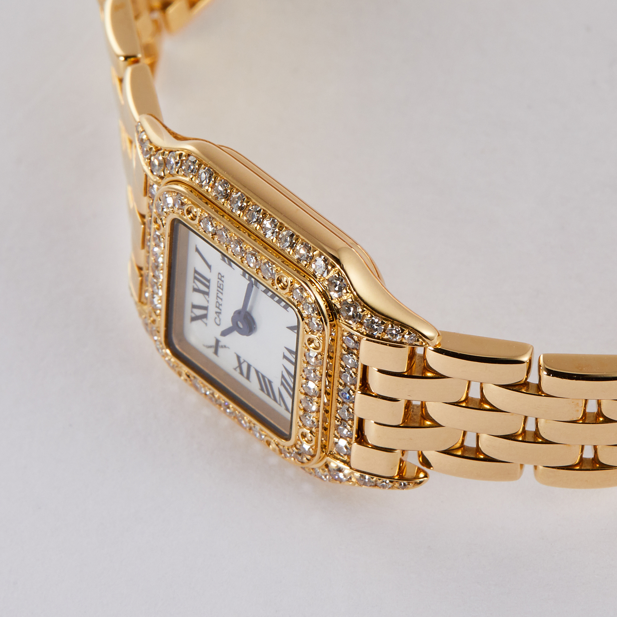 Mini Panthere Yellow Gold Diamond White Dial 17mm Product Image 2