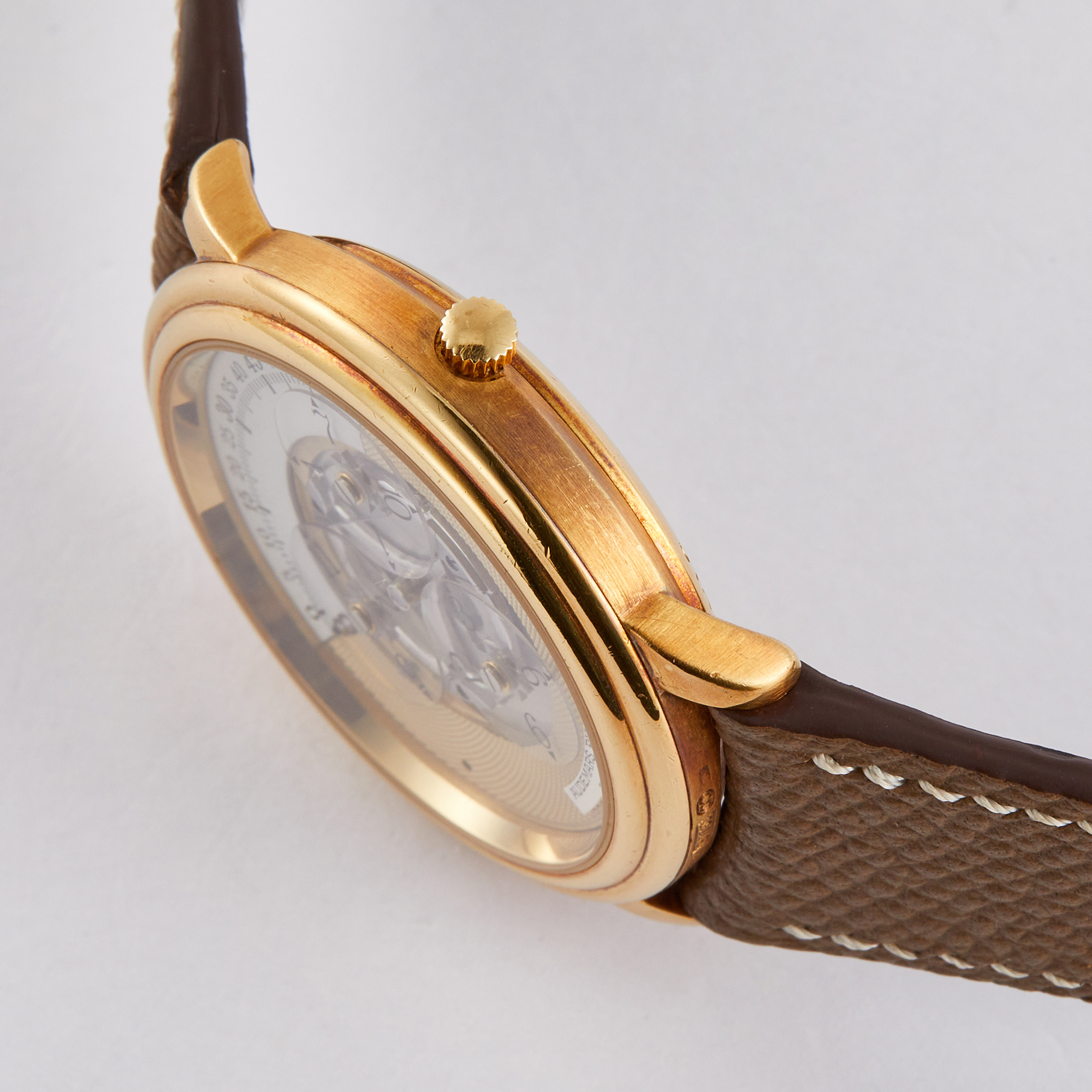 Vintage Jules Audemars Starwheel Rose Gold White Dial 36mm Product Image 2