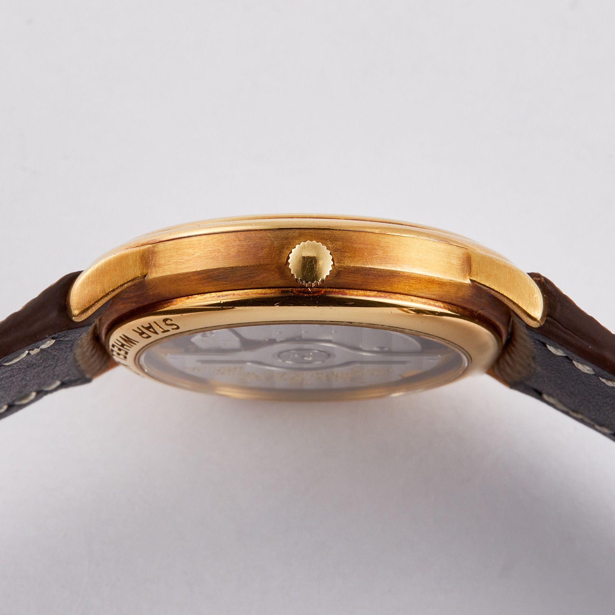 Vintage Jules Audemars Starwheel Rose Gold White Dial 36mm Product Image 4