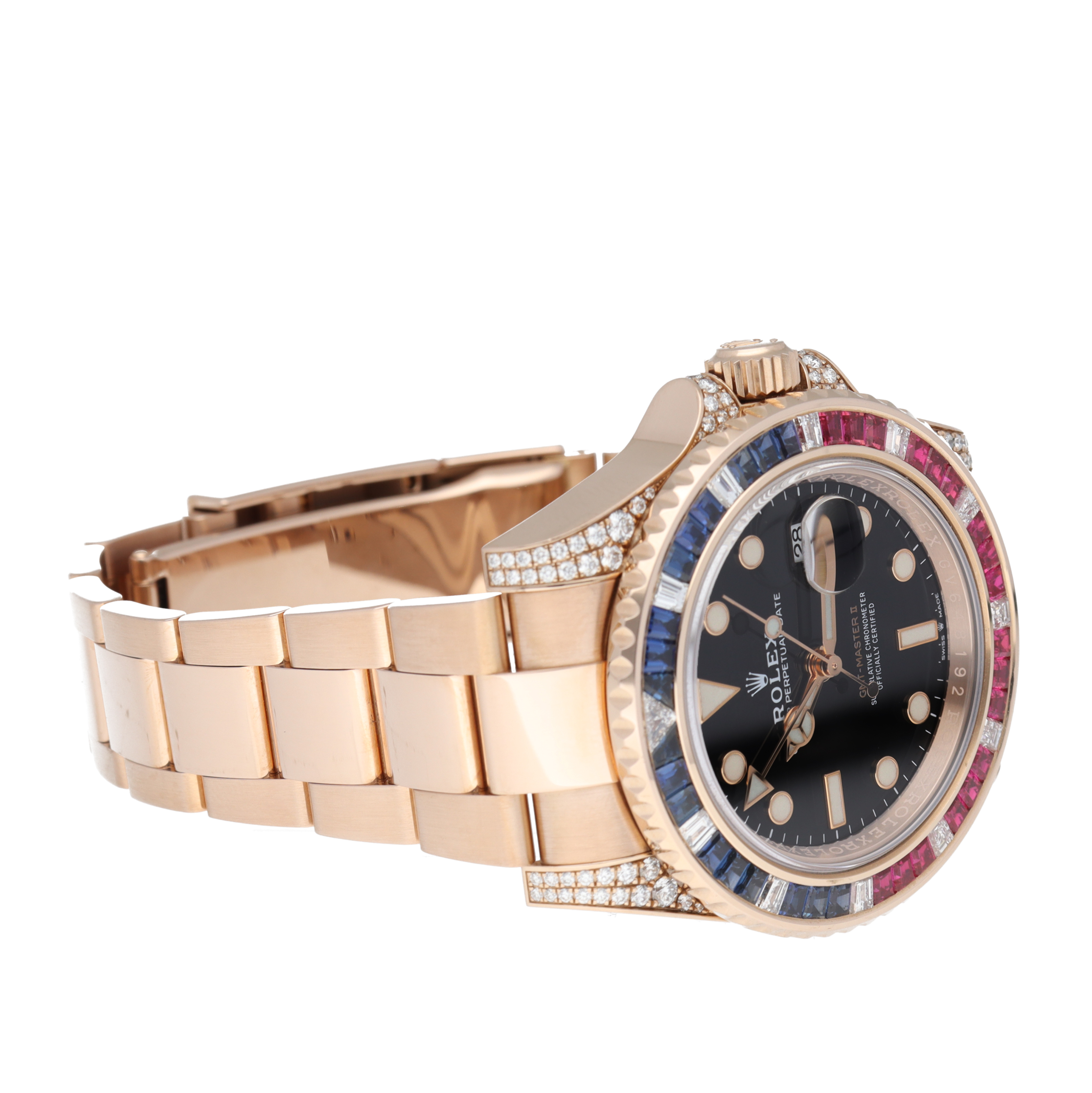 GMT-Master II Rose Gold Diamond Black Dial 40mm Product Image 4