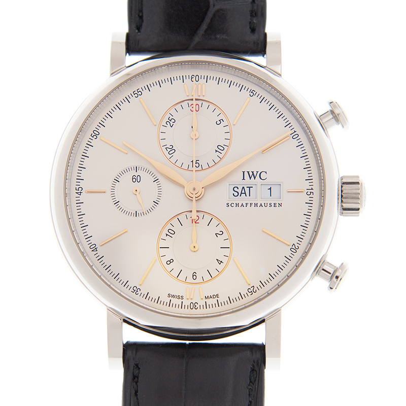 Portofino Chronograph Steel White Dial 42mm Product Image 2