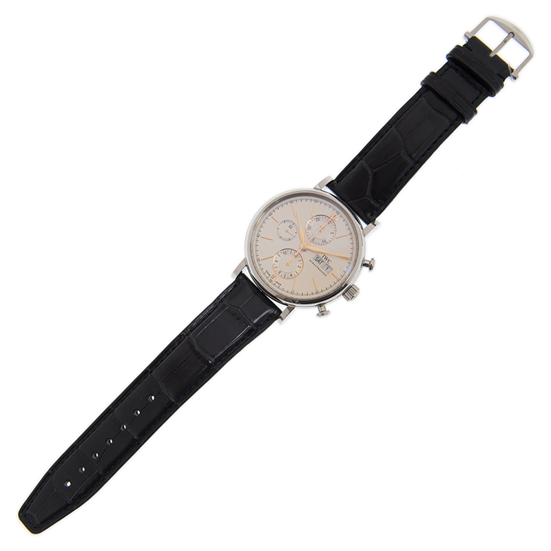 Portofino Chronograph Steel White Dial 42mm Product Image 4