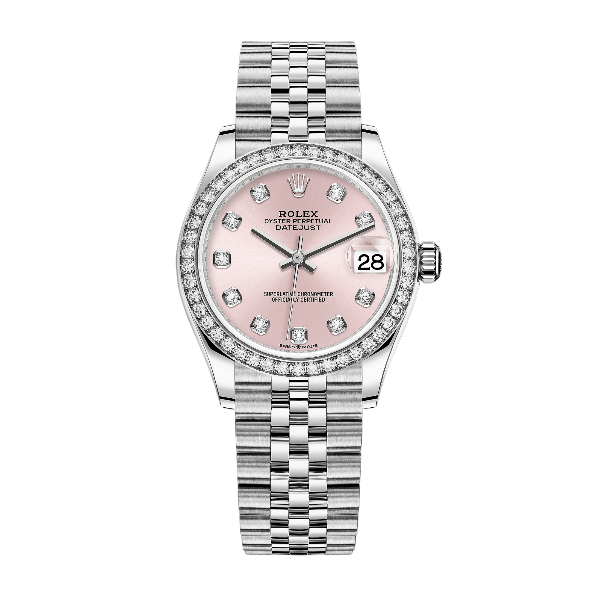 Datejust Steel Diamond Jubilee Pink Dial 31mm Product Image