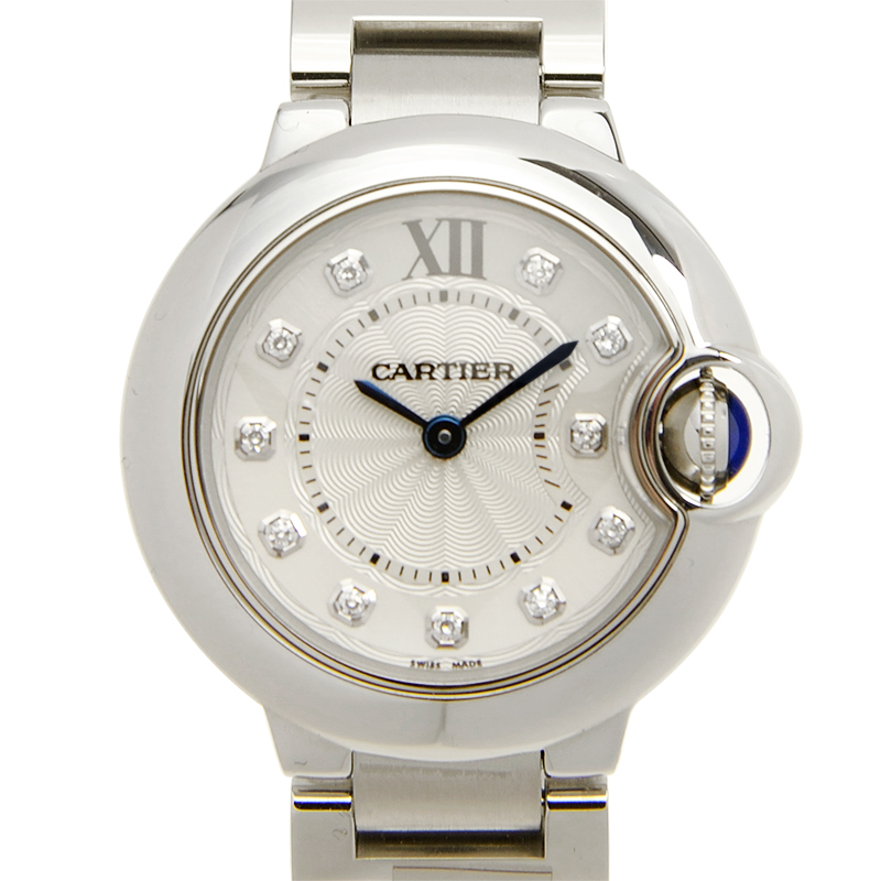 Ballon Bleu de Cartier Steel Diamond Silver Dial 28mm Product Image 3