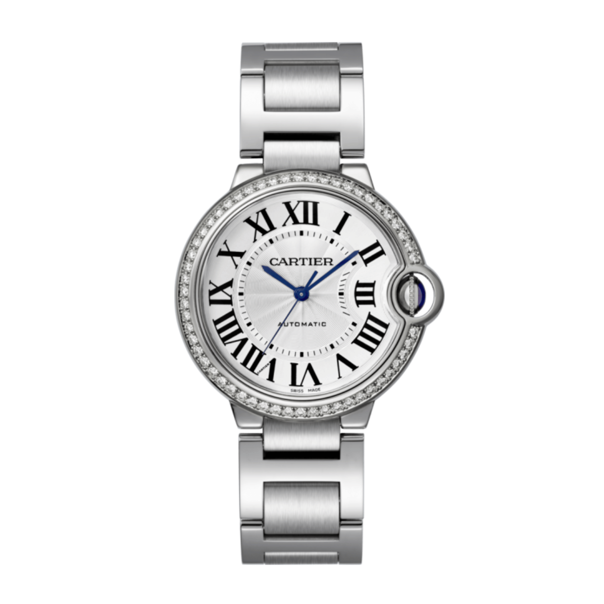 Ballon Bleu de Cartier Steel Diamond Silver Dial 36mm Product Image