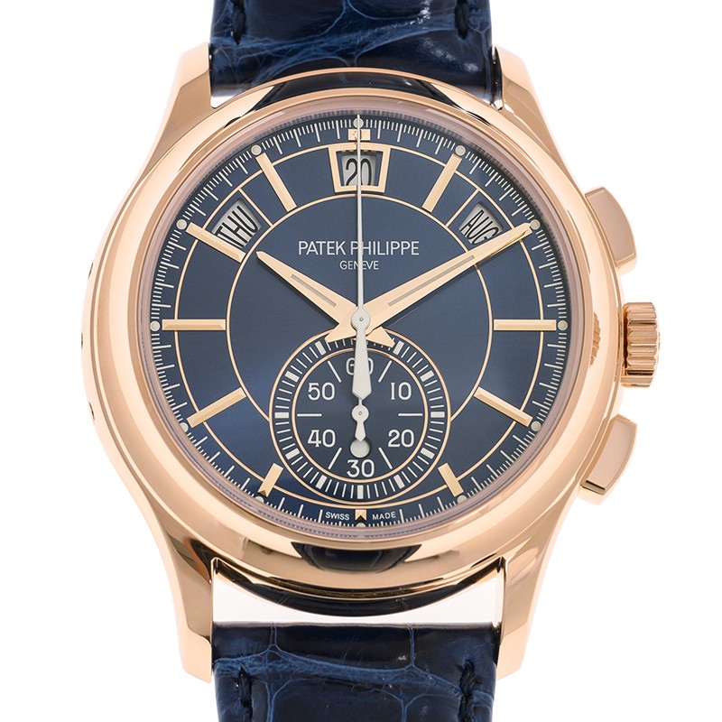 Annual Calendar Chronograph Rose Gold Blue Dial 42mm Product Image 2