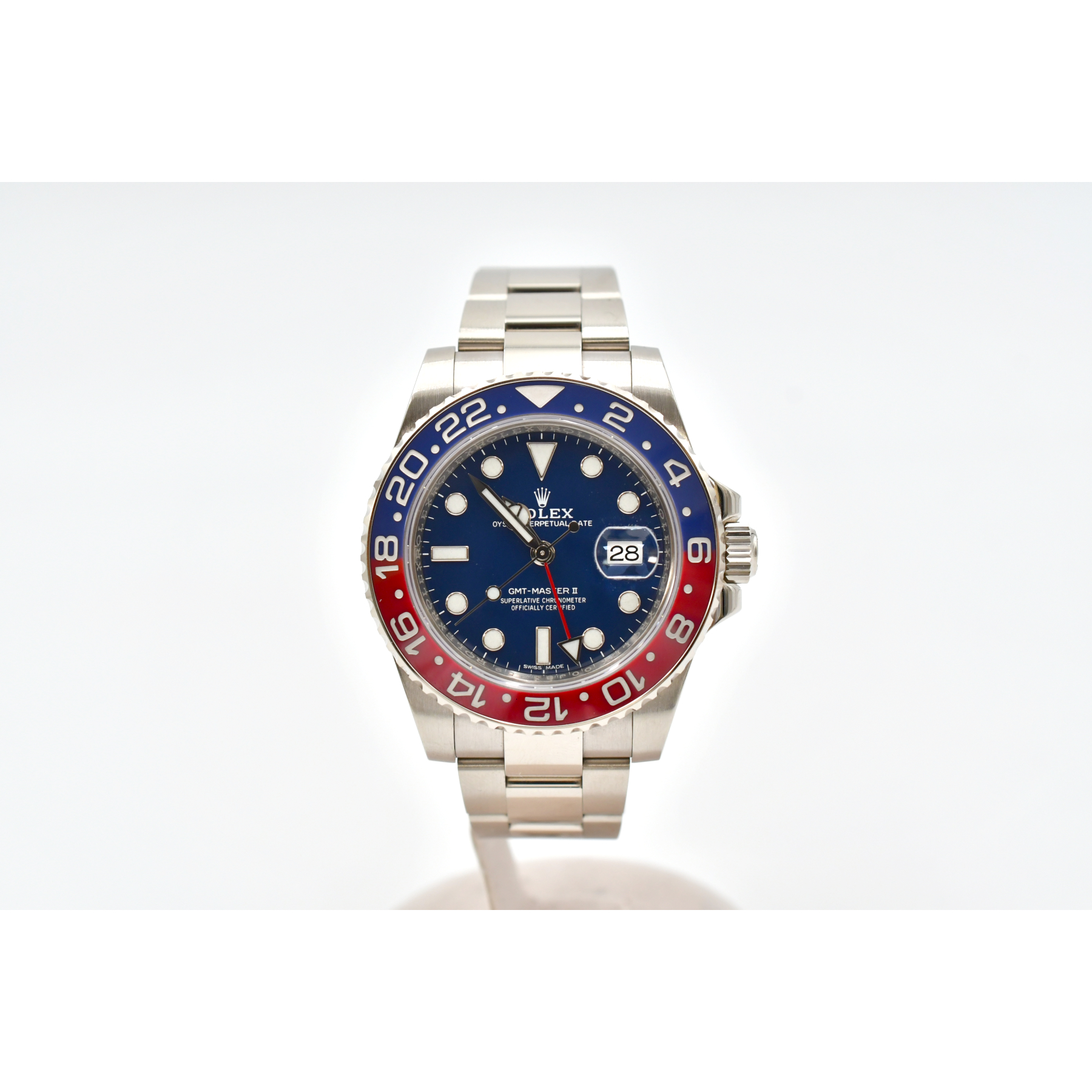GMT-Master II White Gold Blue Dial "Pepsi" 40mm Product Image 1