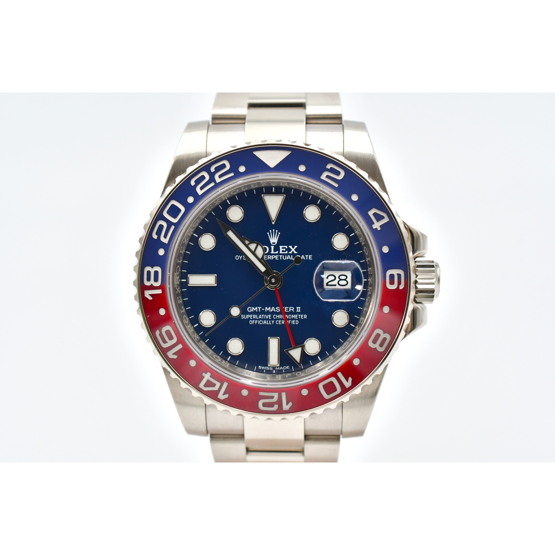 GMT-Master II White Gold Blue Dial "Pepsi" 40mm Product Image 5