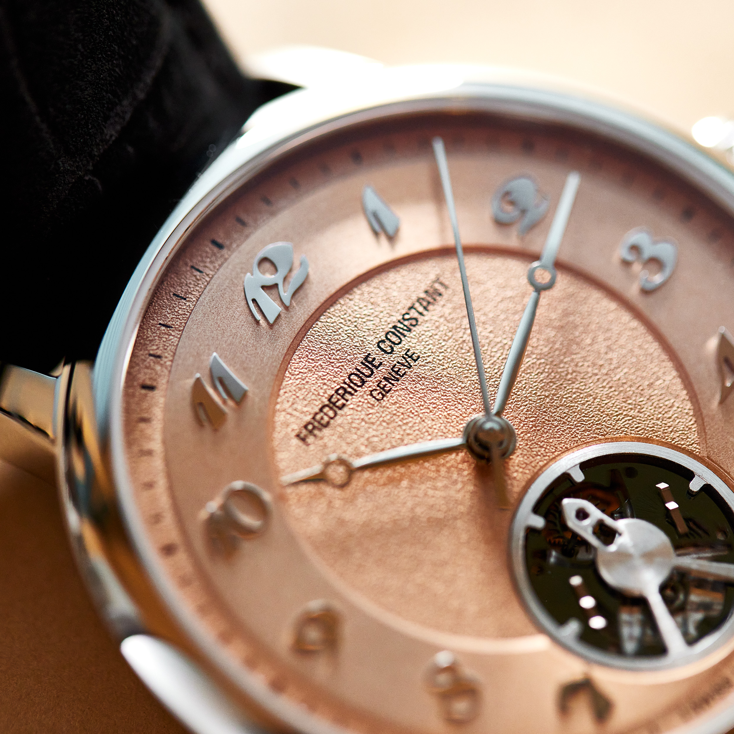 Frederique Constant x Revolution Slimline Monolithic Limited Edition Steel Salmon Dial 40mm Product Image