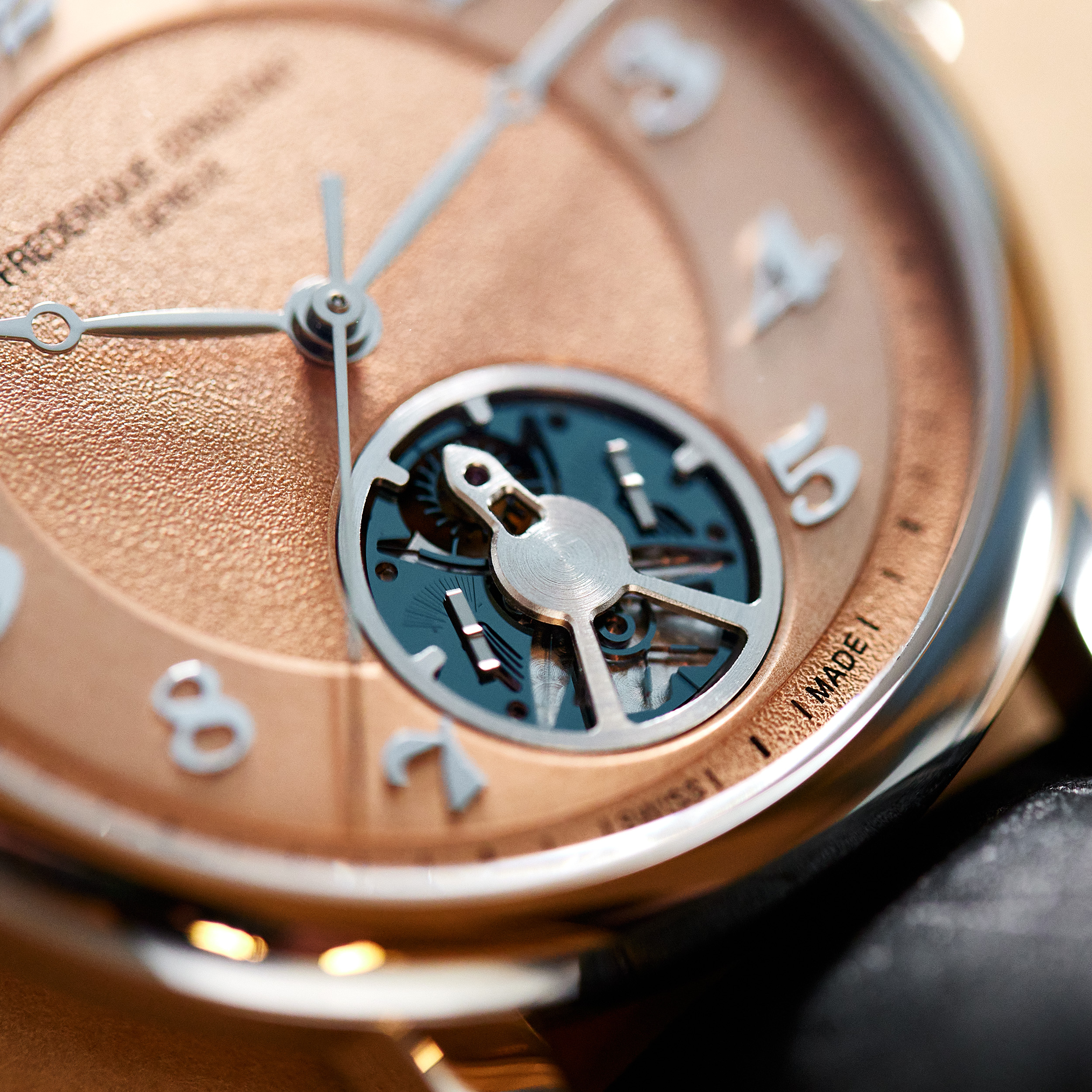 Frederique Constant x Revolution Slimline Monolithic Limited Edition Steel Salmon Dial 40mm Product Image