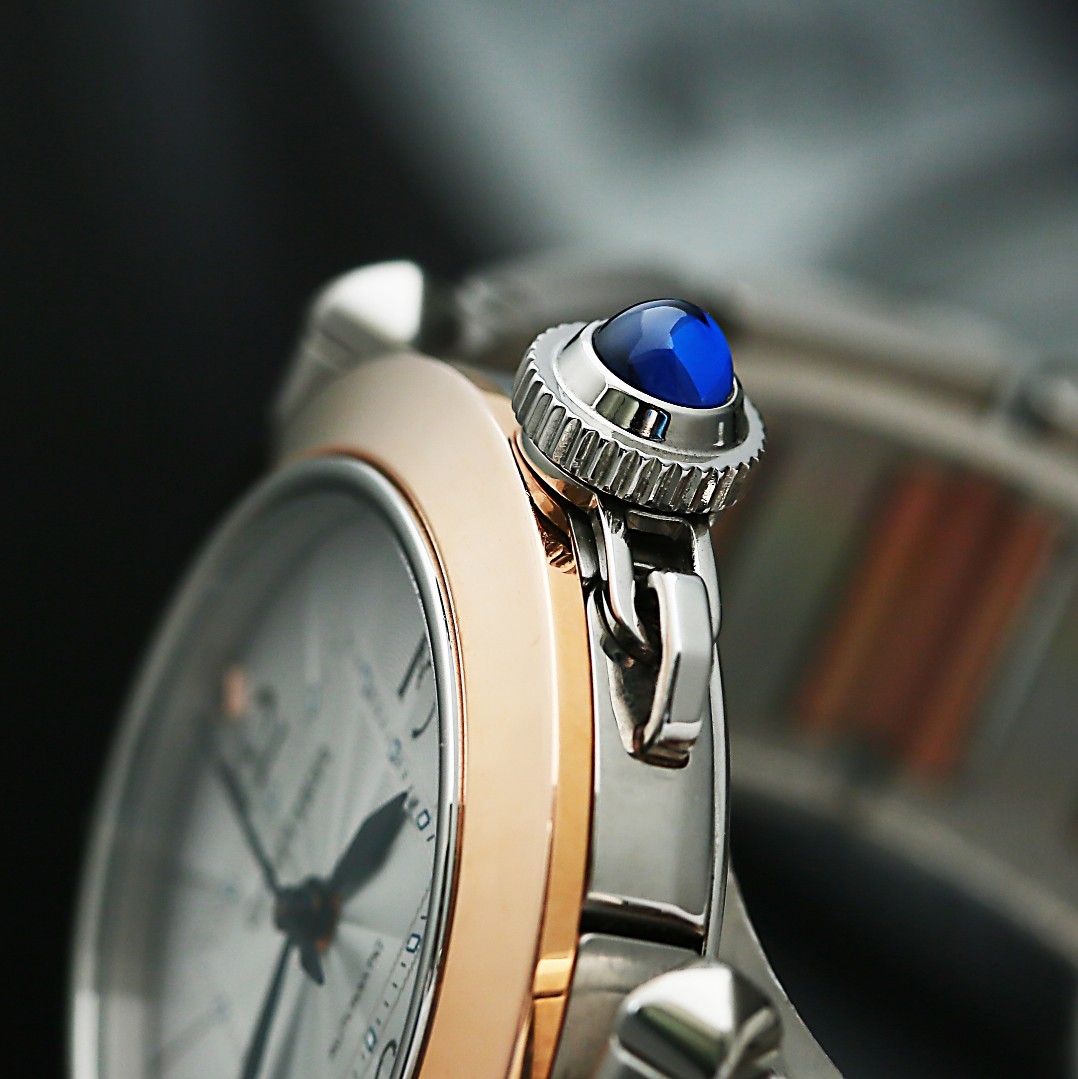Pasha de Cartier Rose Gold & Steel Silver Dial 35mm Product Image 5