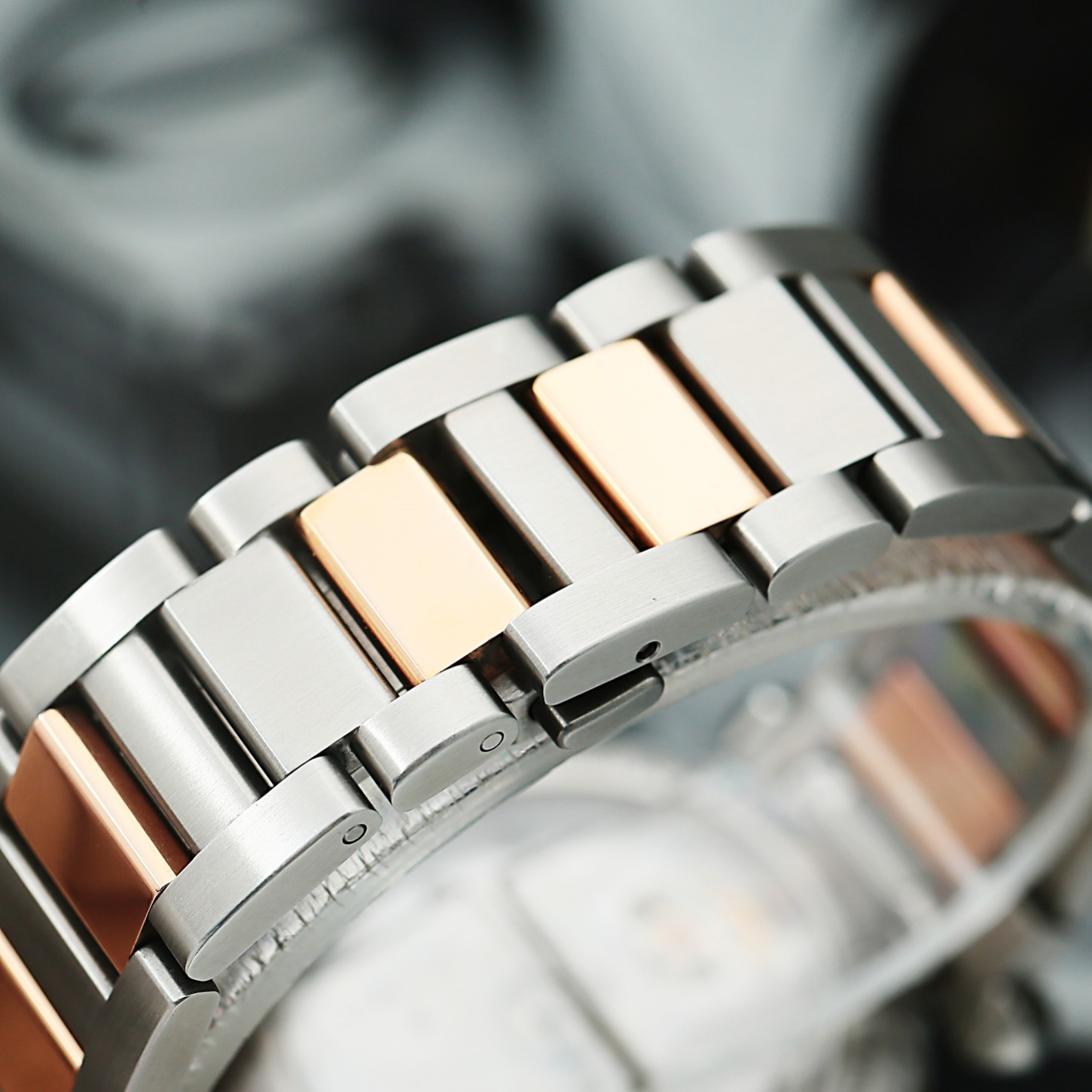 Pasha de Cartier Rose Gold & Steel Silver Dial 35mm Product Image 7