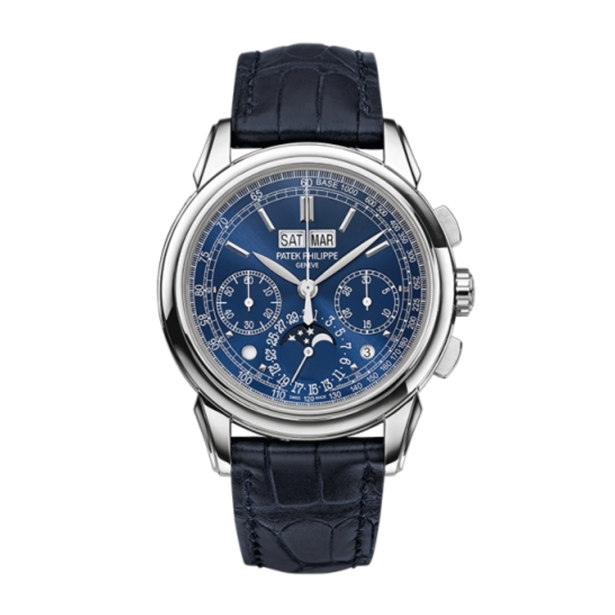 Perpetual Calendar Chronograph White Gold Blue Dial 41mm Product Image