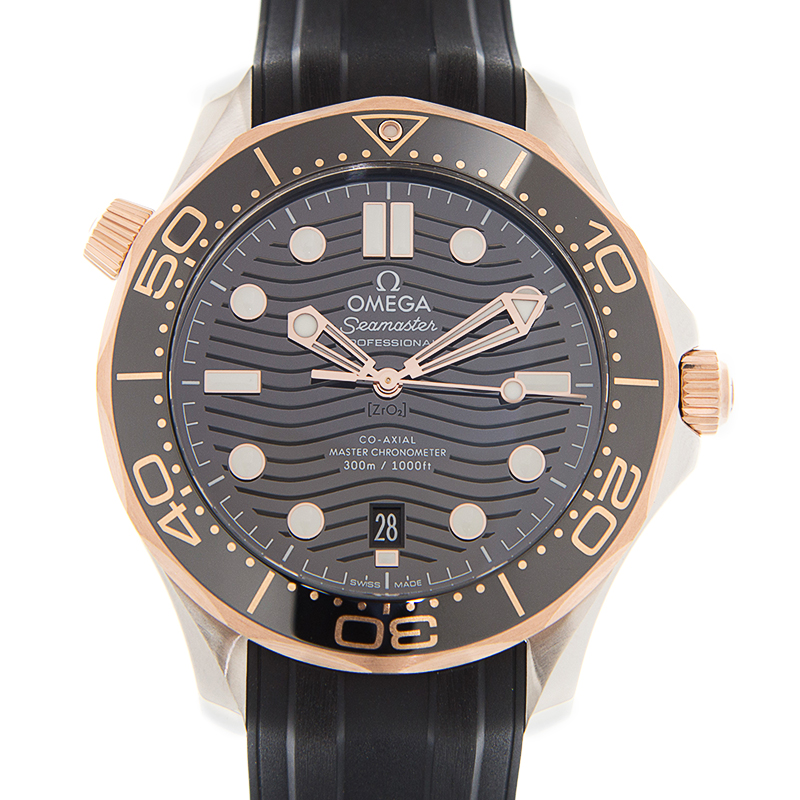 Seamaster Diver 300m Rose Gold & Steel Black Dial 42mm Product Image 1
