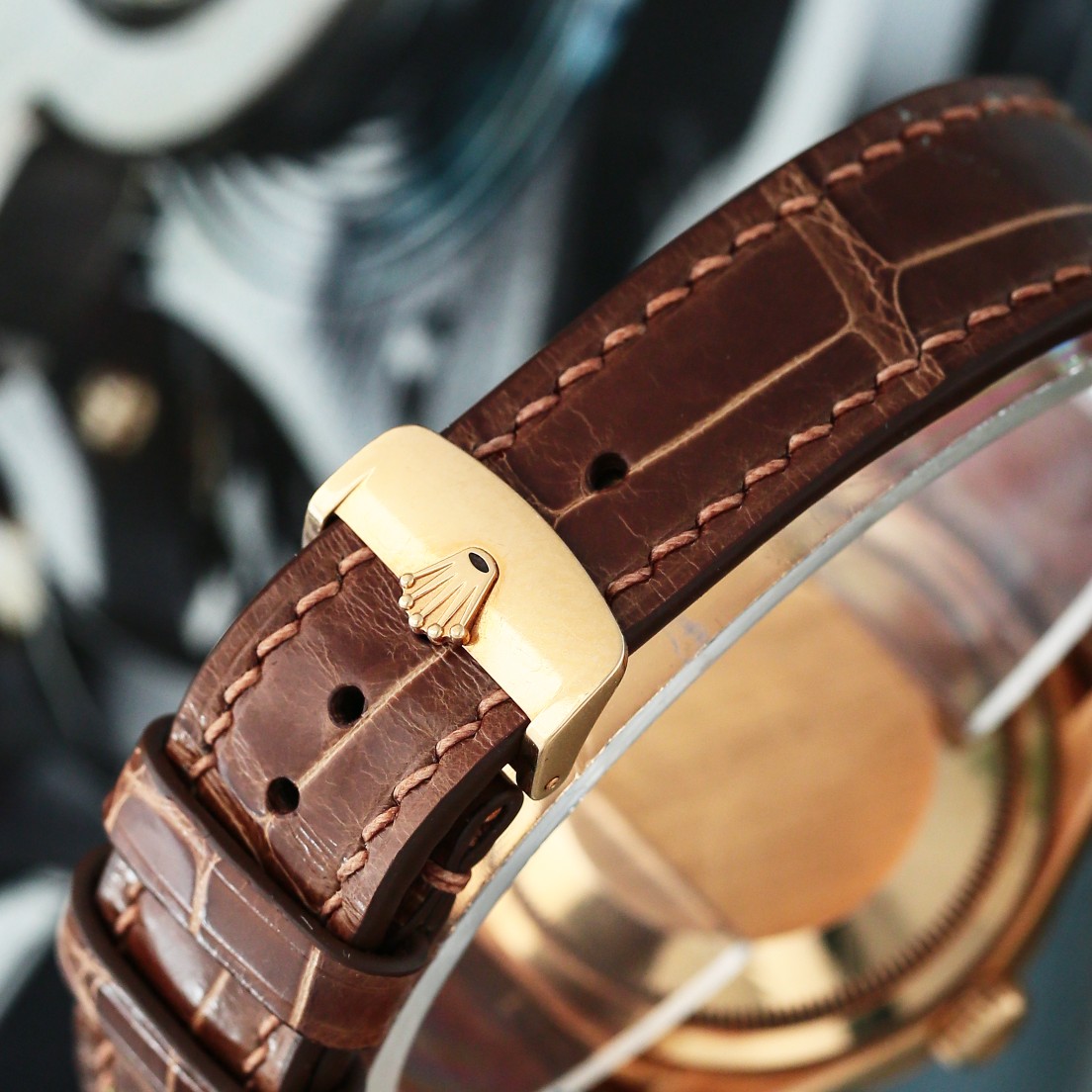 Day Date Yellow Gold Green Dial 36mm Product Image 7