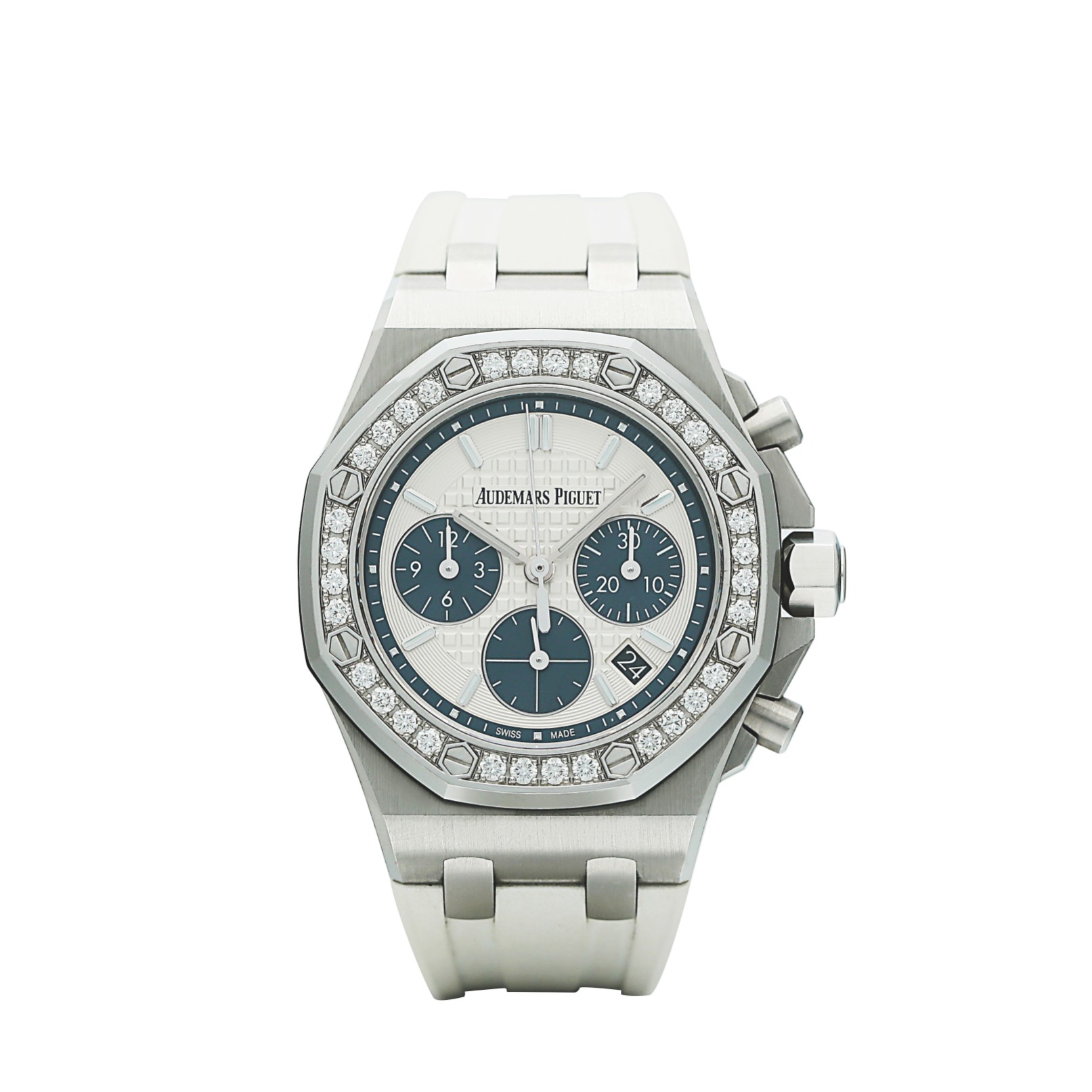 Royal Oak Offshore Lady Chronograph Steel Diamond Silver Dial 37mm Product Image 1