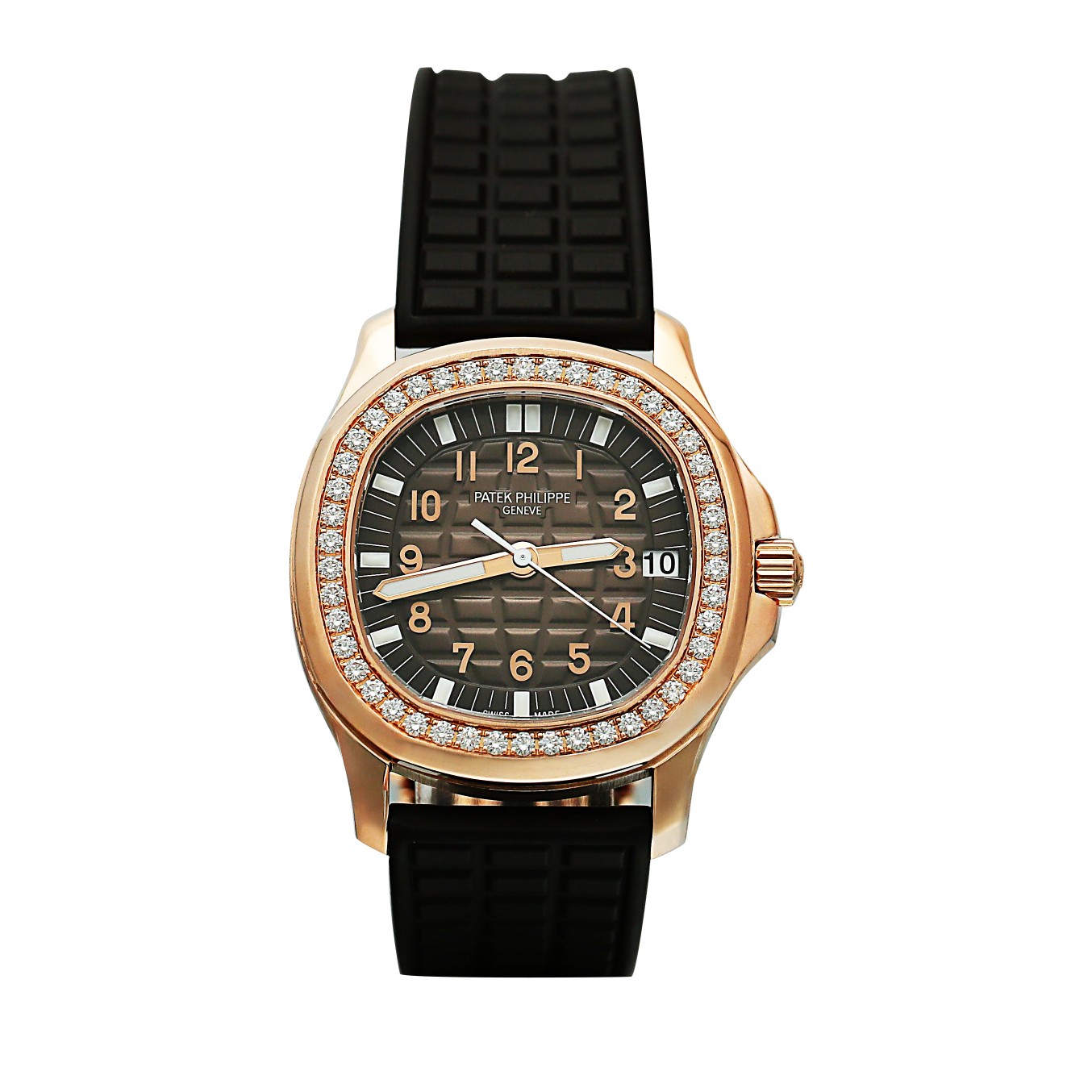 Aquanaut Rose Gold Diamond Brown Dial 35mm Product Image 1