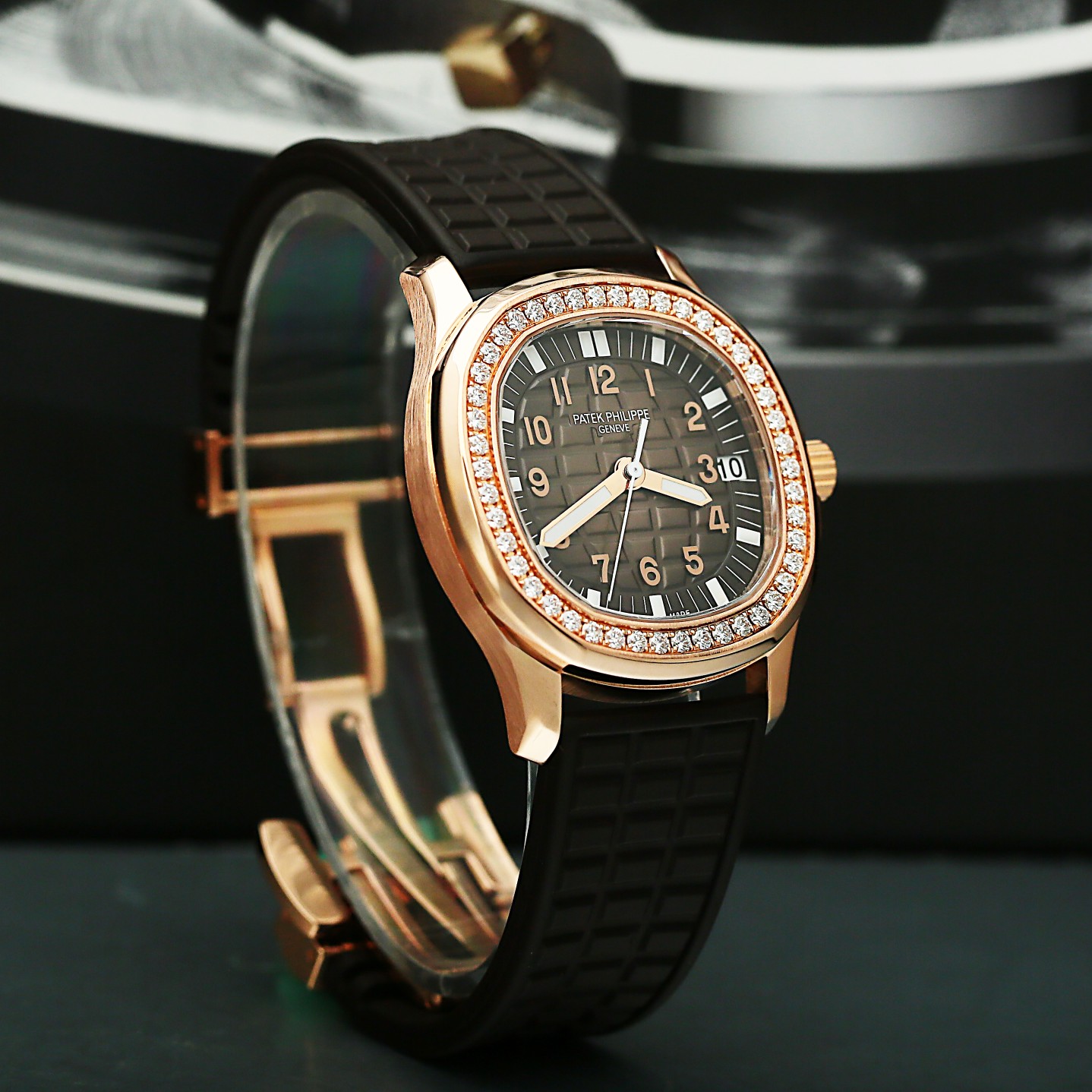 Aquanaut Rose Gold Diamond Brown Dial 35mm Product Image 2