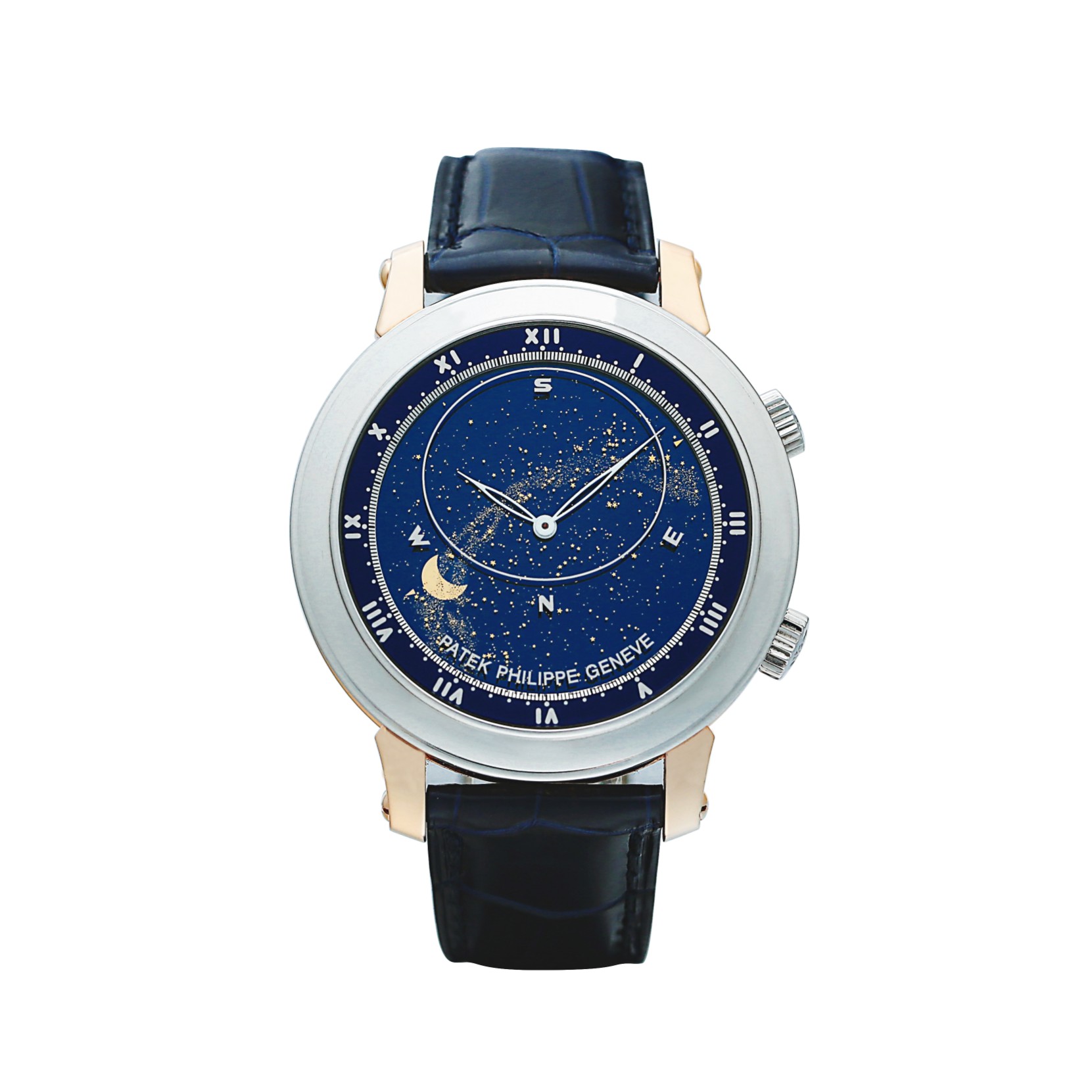 Sky Moon Celestial Platinum & Rose Gold Blue Dial 43mm Product Image 1
