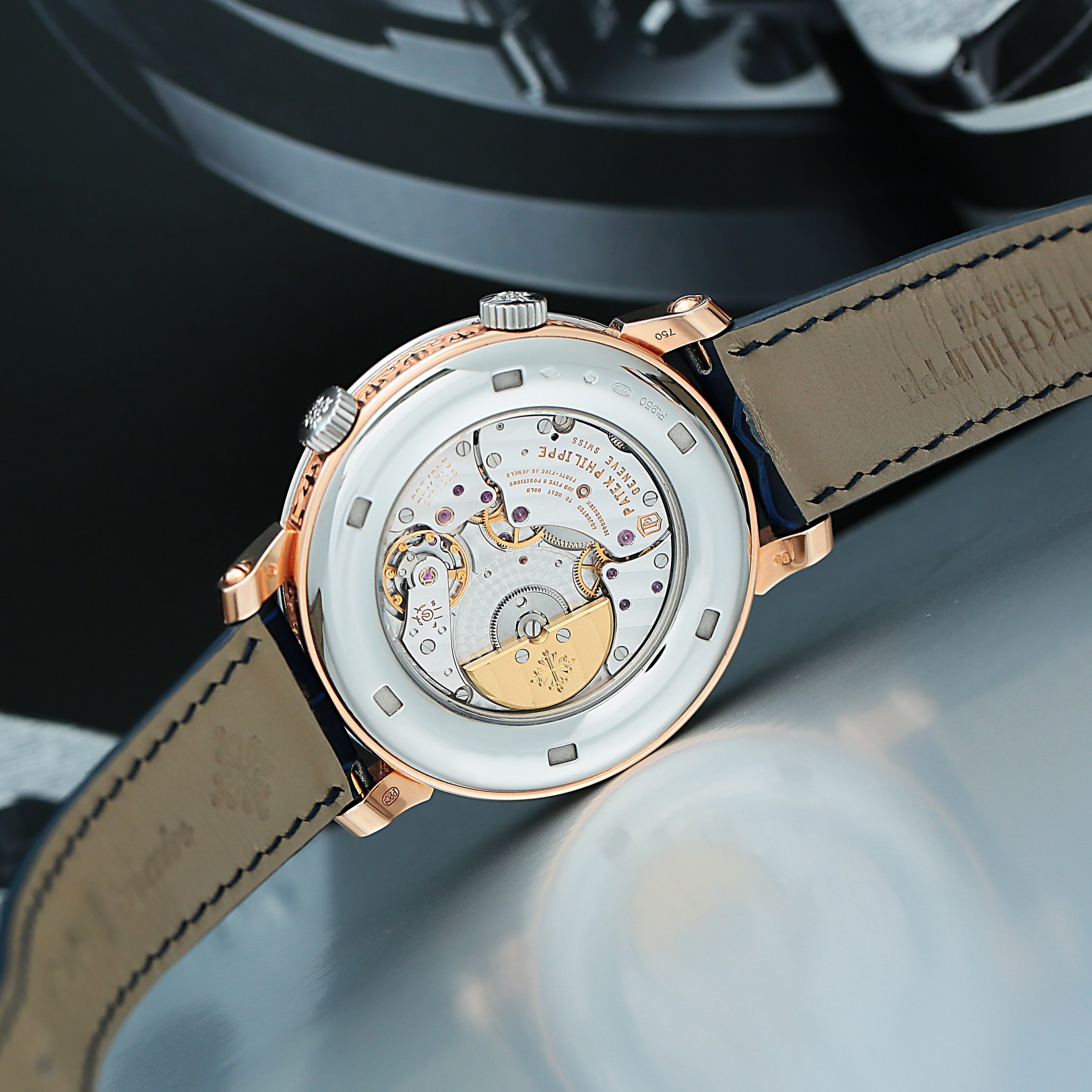 Sky Moon Celestial Platinum & Rose Gold Blue Dial 43mm Product Image 6