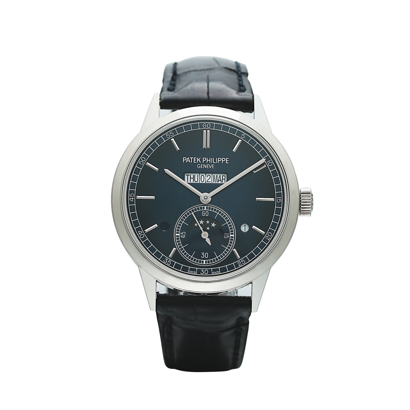 In-Line Perpetual Calendar Platinum Blue Dial 41mm Product Image 1