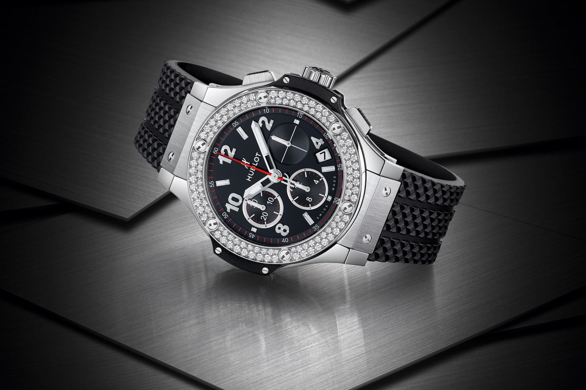 Big Bang Chronograph Steel Diamond Black Dial 41mm Product Image 2
