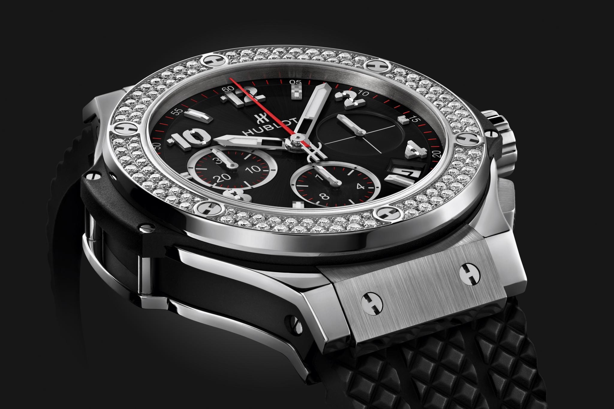 Big Bang Chronograph Steel Diamond Black Dial 41mm Product Image 3