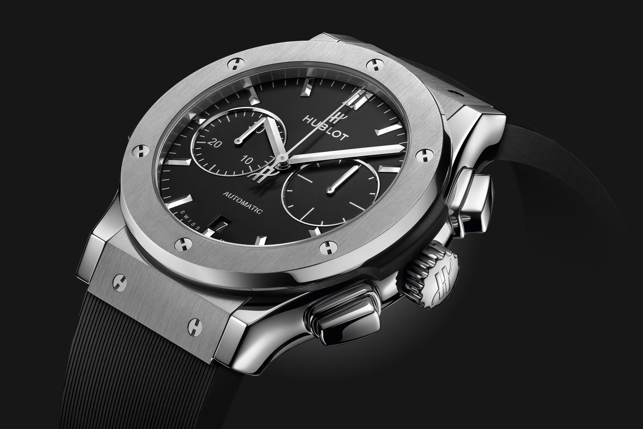 Classic Fusion Chronograph Titanium Black Dial 45mm Product Image 3
