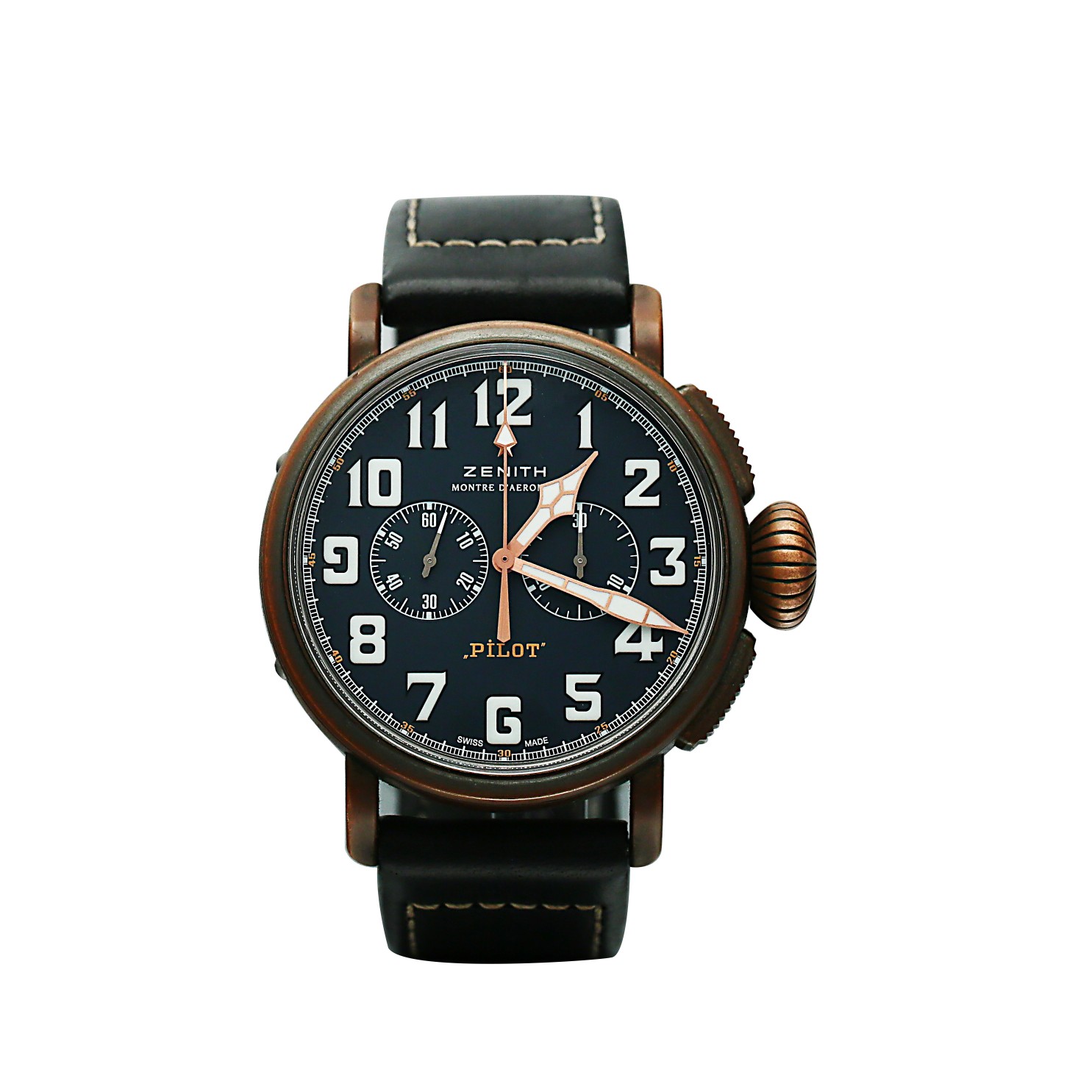 アルブラン Zenith Pilot Type 20 Extra Special Chronograph Bronze Blue Dial