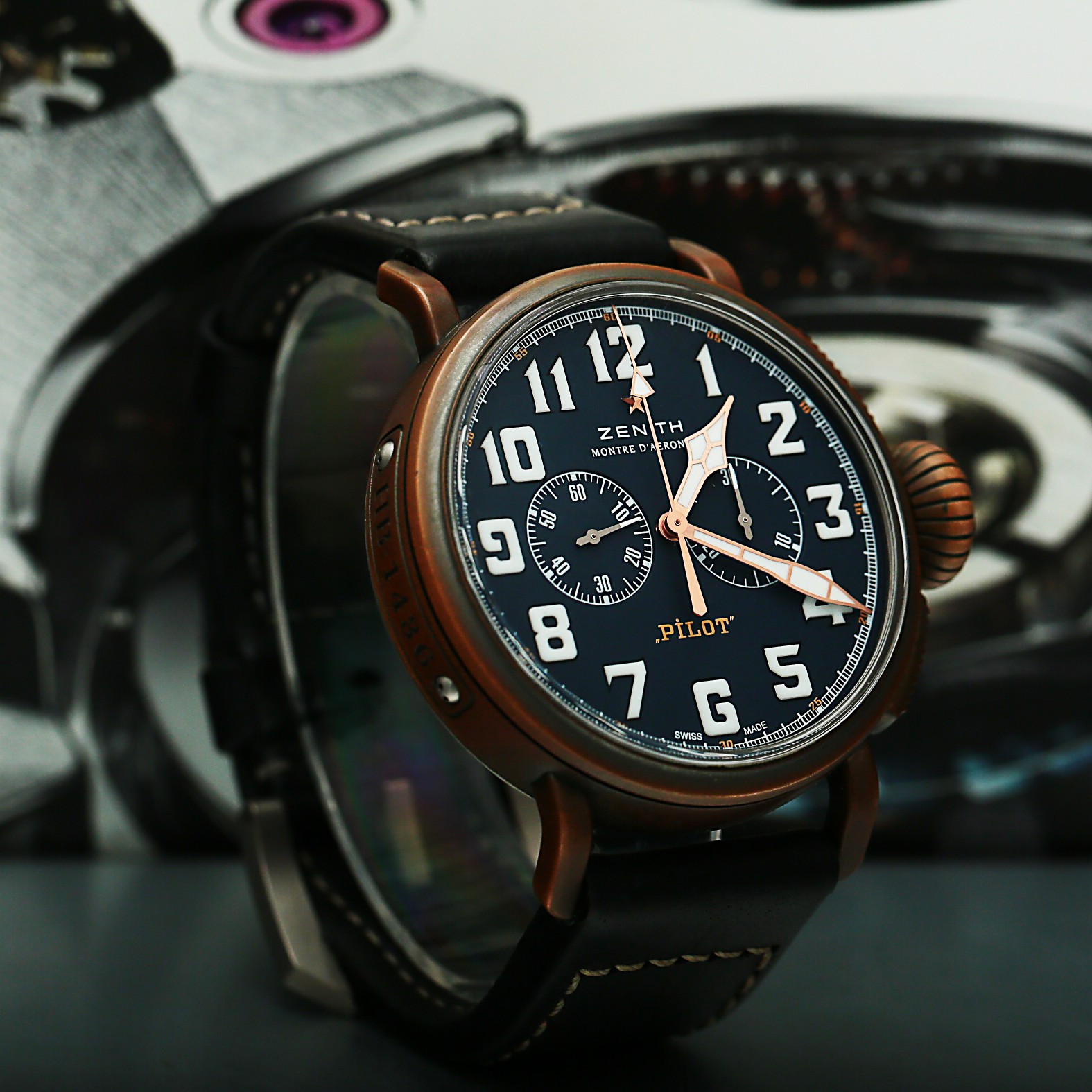 Pilot Type 20 Extra Special Chronograph Bronze Blue Dial 45mm Product Image 2