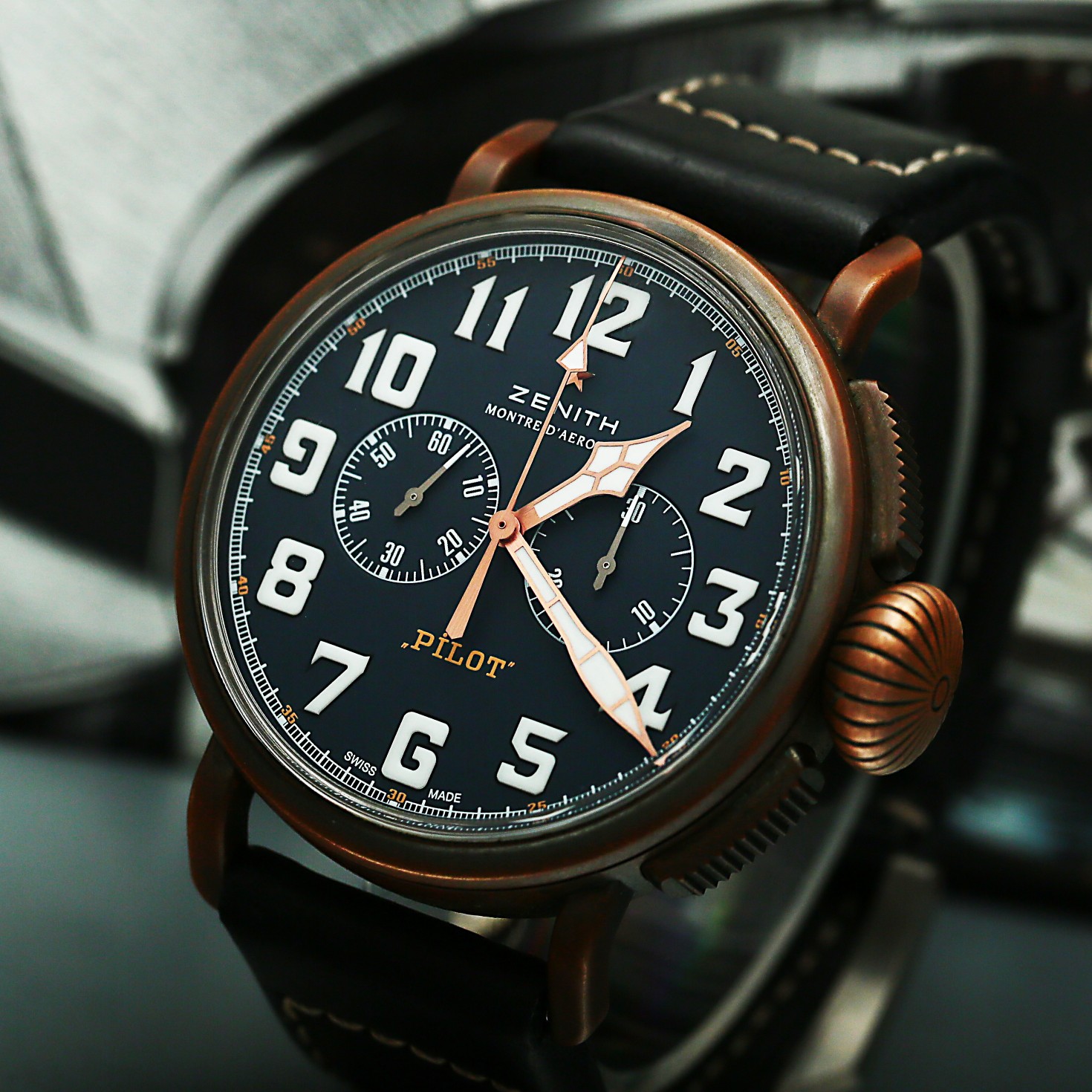 Pilot Type 20 Extra Special Chronograph Bronze Blue Dial 45mm Product Image 3