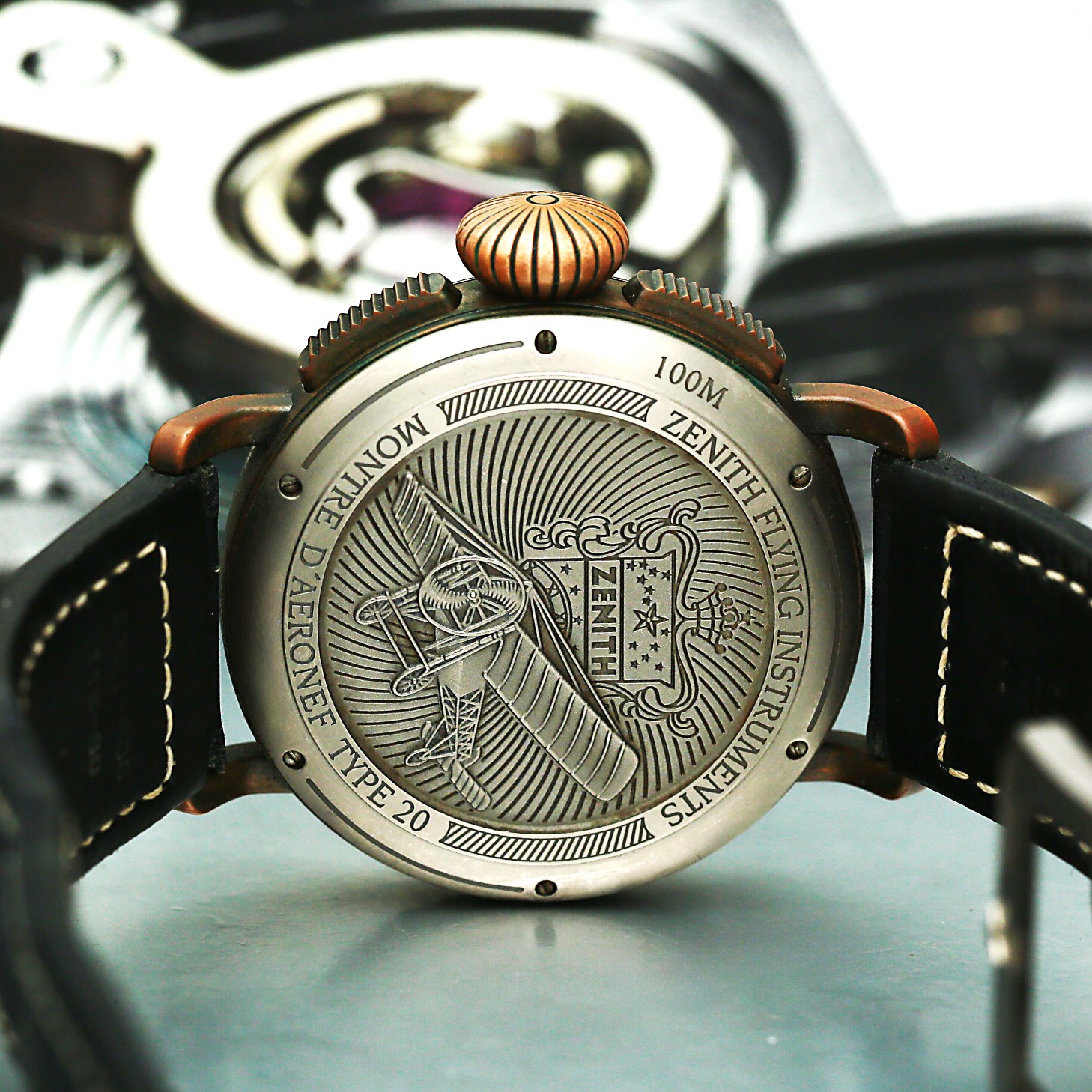 Pilot Type 20 Extra Special Chronograph Bronze Blue Dial 45mm Product Image 6