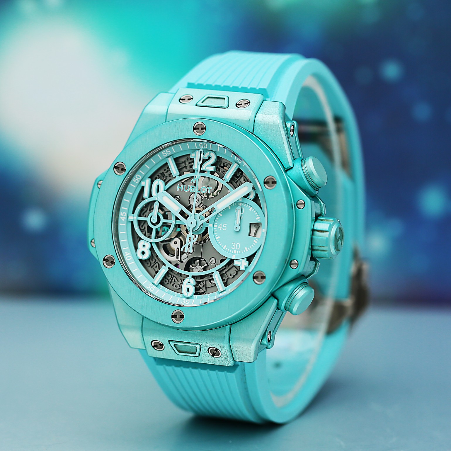 Big Bang Unico Summer Turquoise Aluminum Skeleton Dial 42mm Product Image 2
