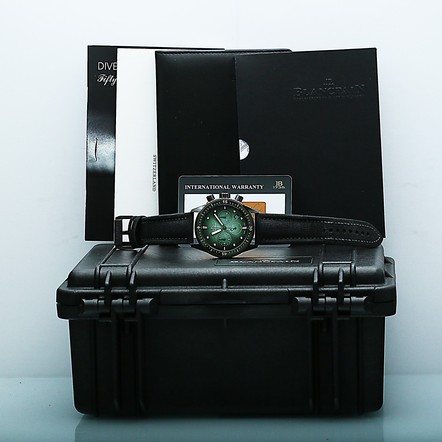 Fifty Fathoms Bathyscaphe Chronograph Ceramic Green Dial 43mm Product Image 8
