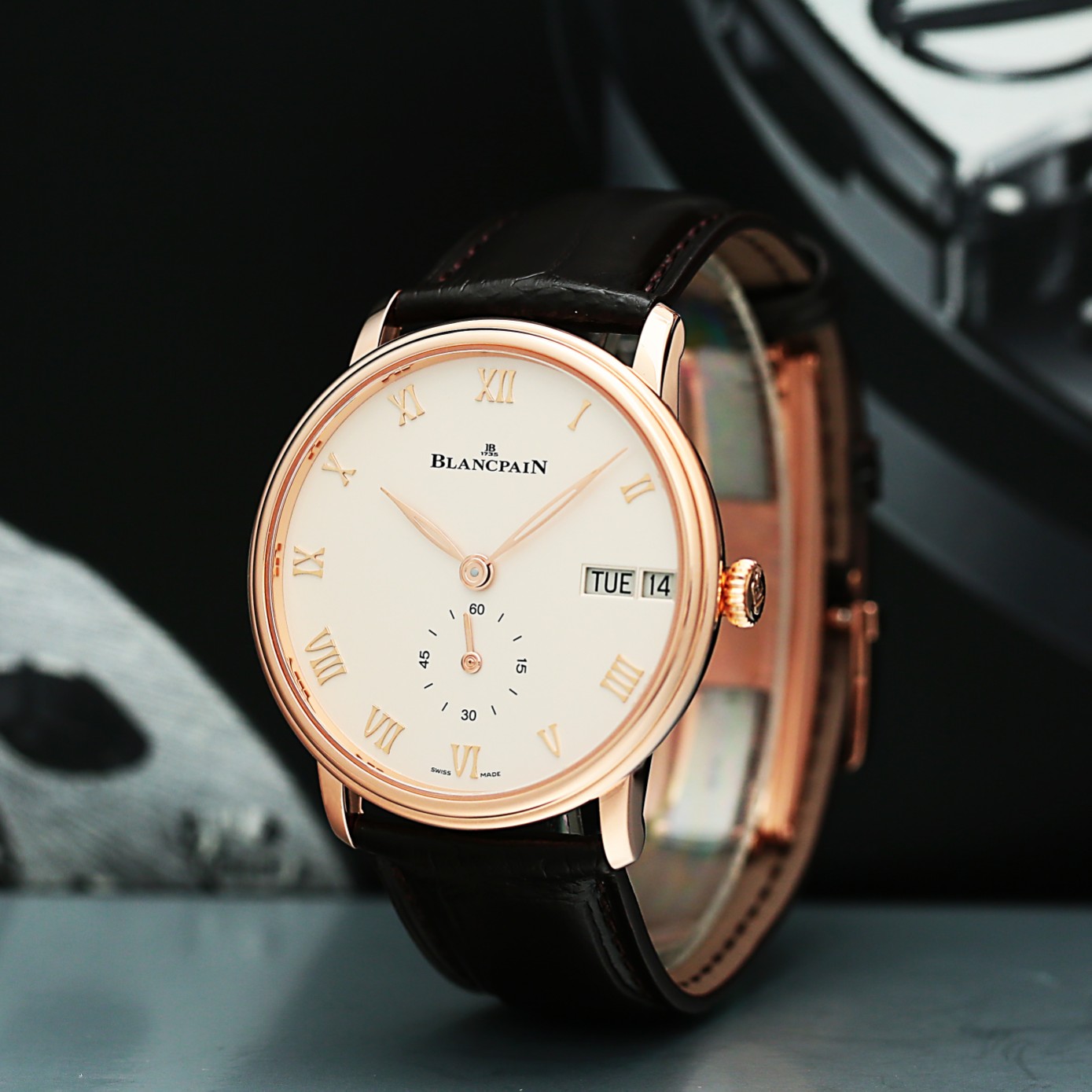 Villeret Ultra Slim Day Date Rose Gold White Dial 40mm Product Image 2