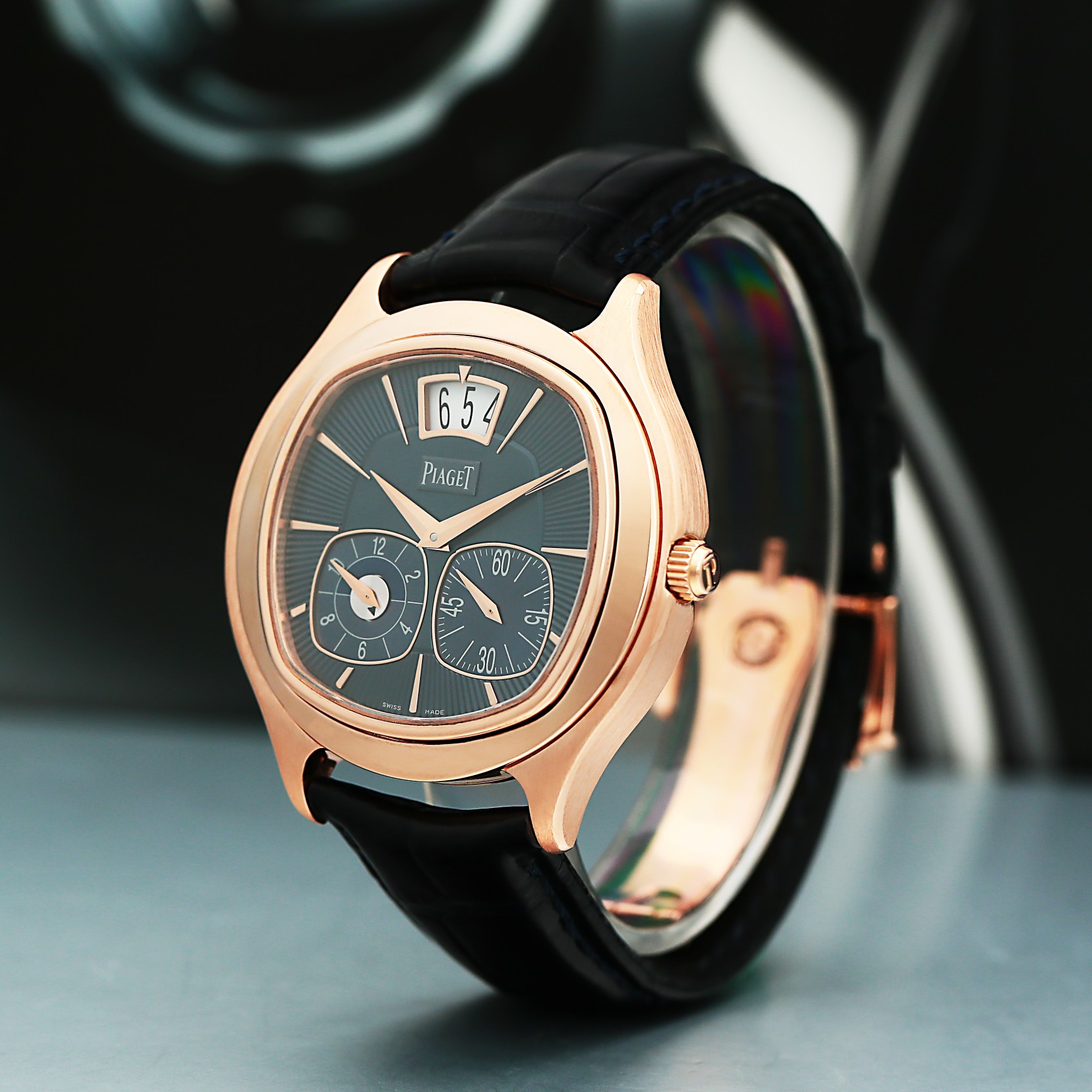 Emperador Rose Gold BLue Dial 42mm Product Image 2