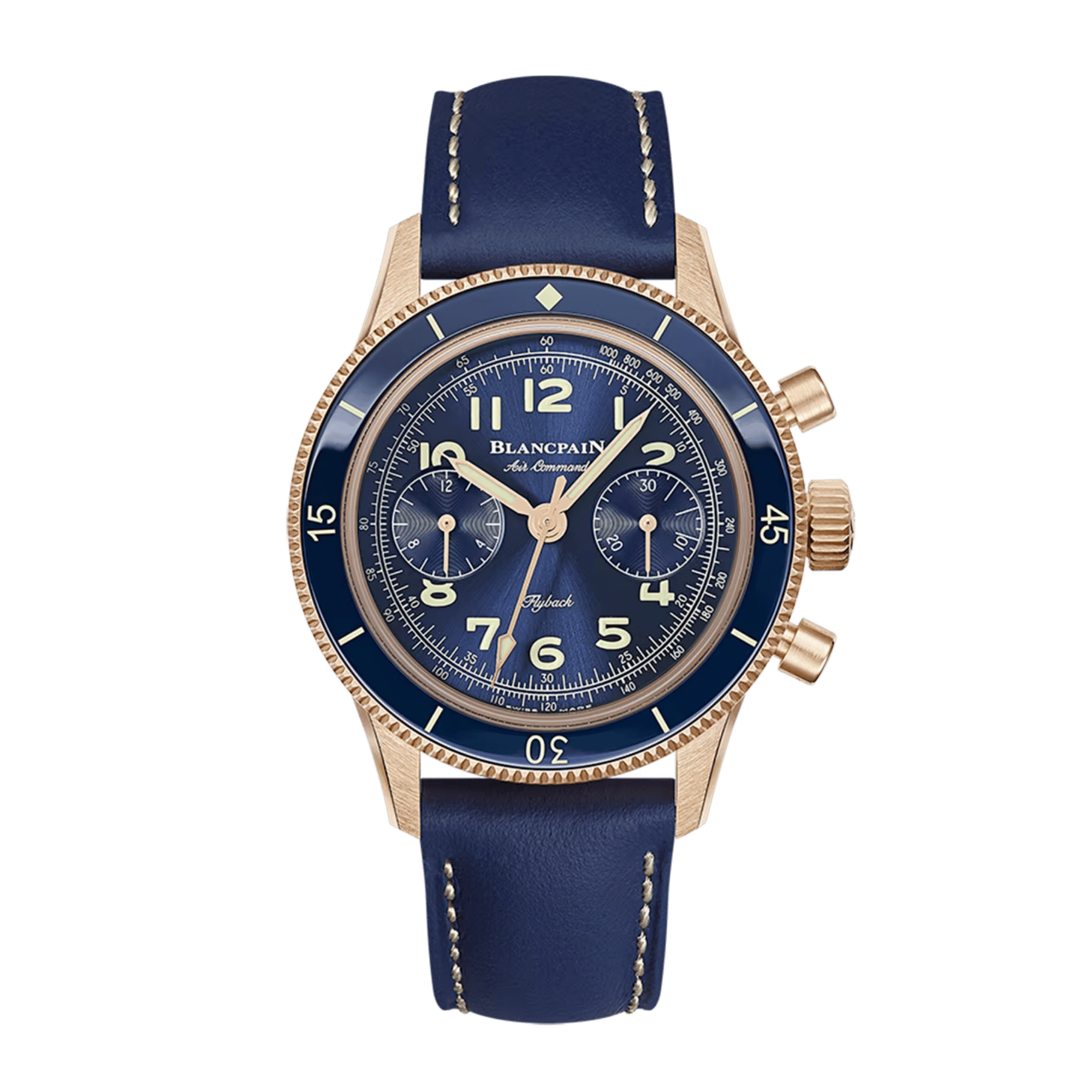 Air Command Rose Gold Blue Dial 36mm Product Image