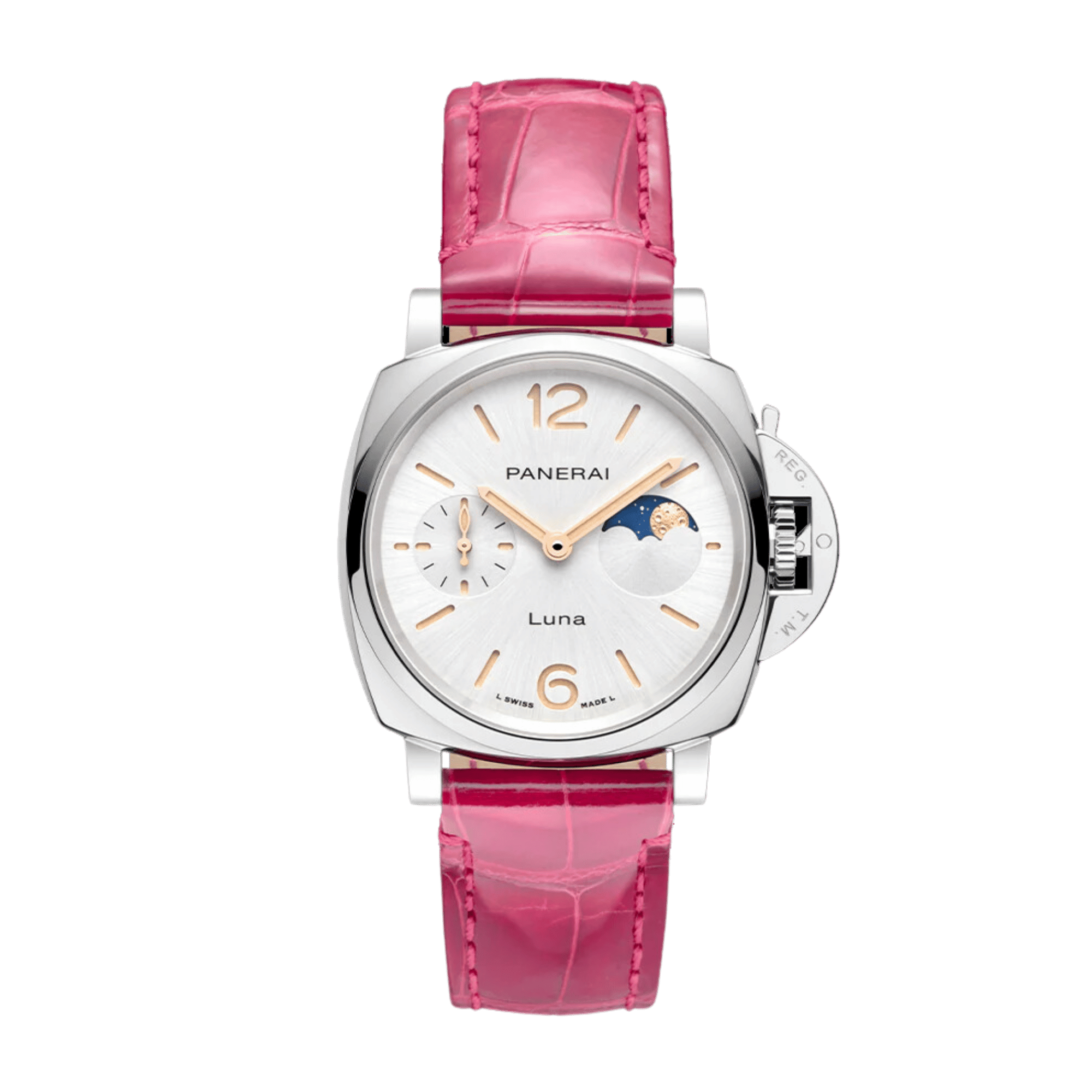 Luminor Due Luna Steel Silver Dial 38mm Product Image