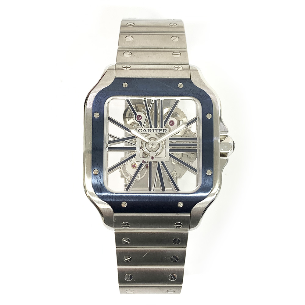 Santos de Cartier Steel Skeleton Dial 39mm Product Image 1