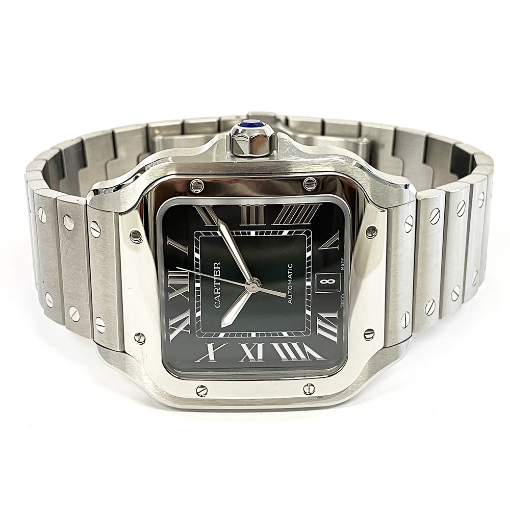 Santos de Cartier Santos De Cartier Steel Green Dial 39mm Product Image 2