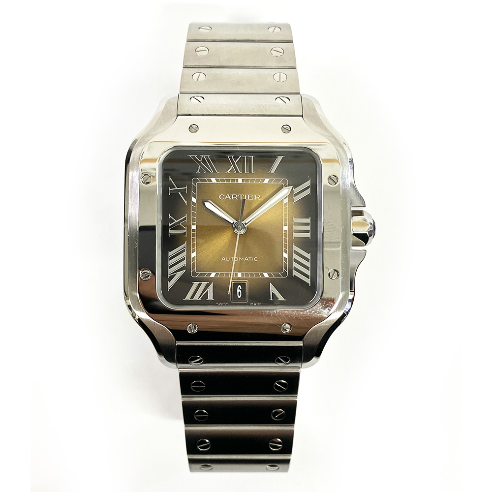 Santos de Cartier Steel Brown Dial 35mm Product Image 1