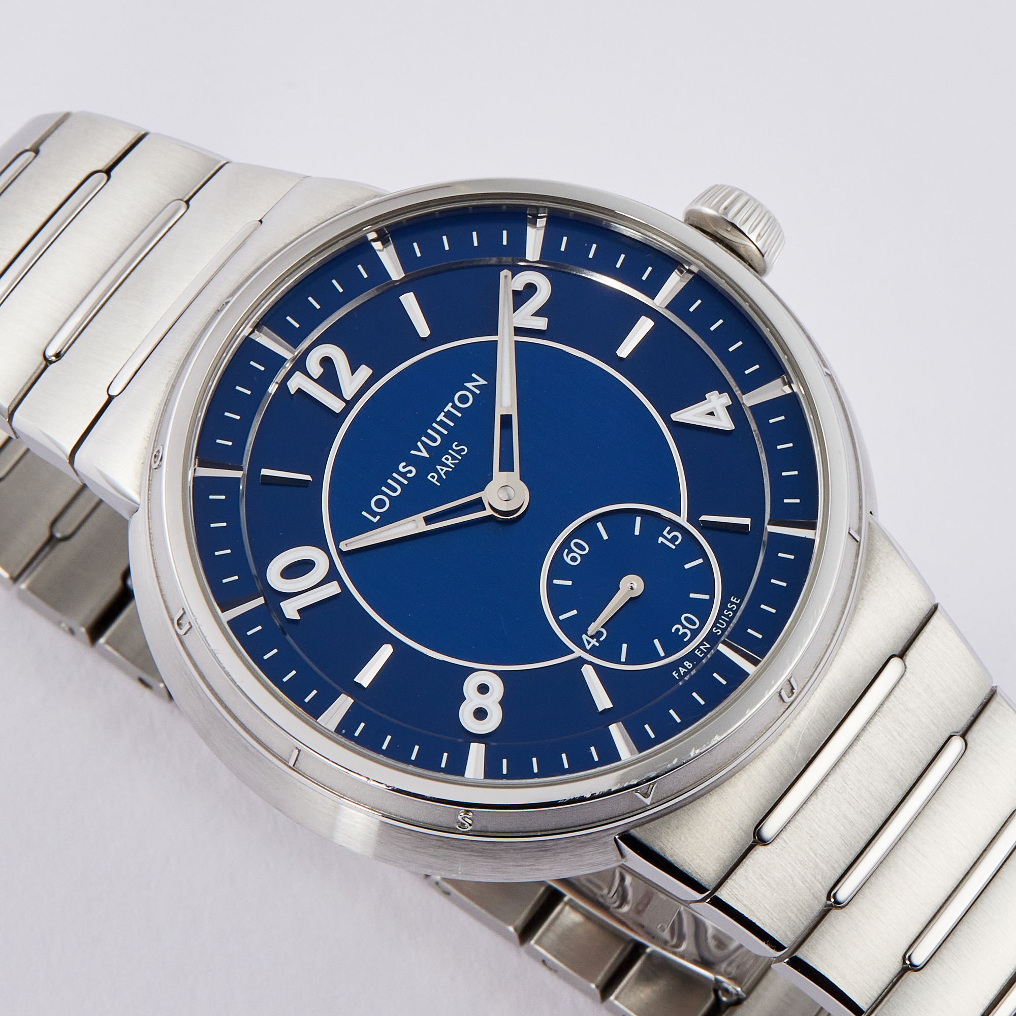 Tambour Automatic Steel Blue Dial 40mm Product Image 1