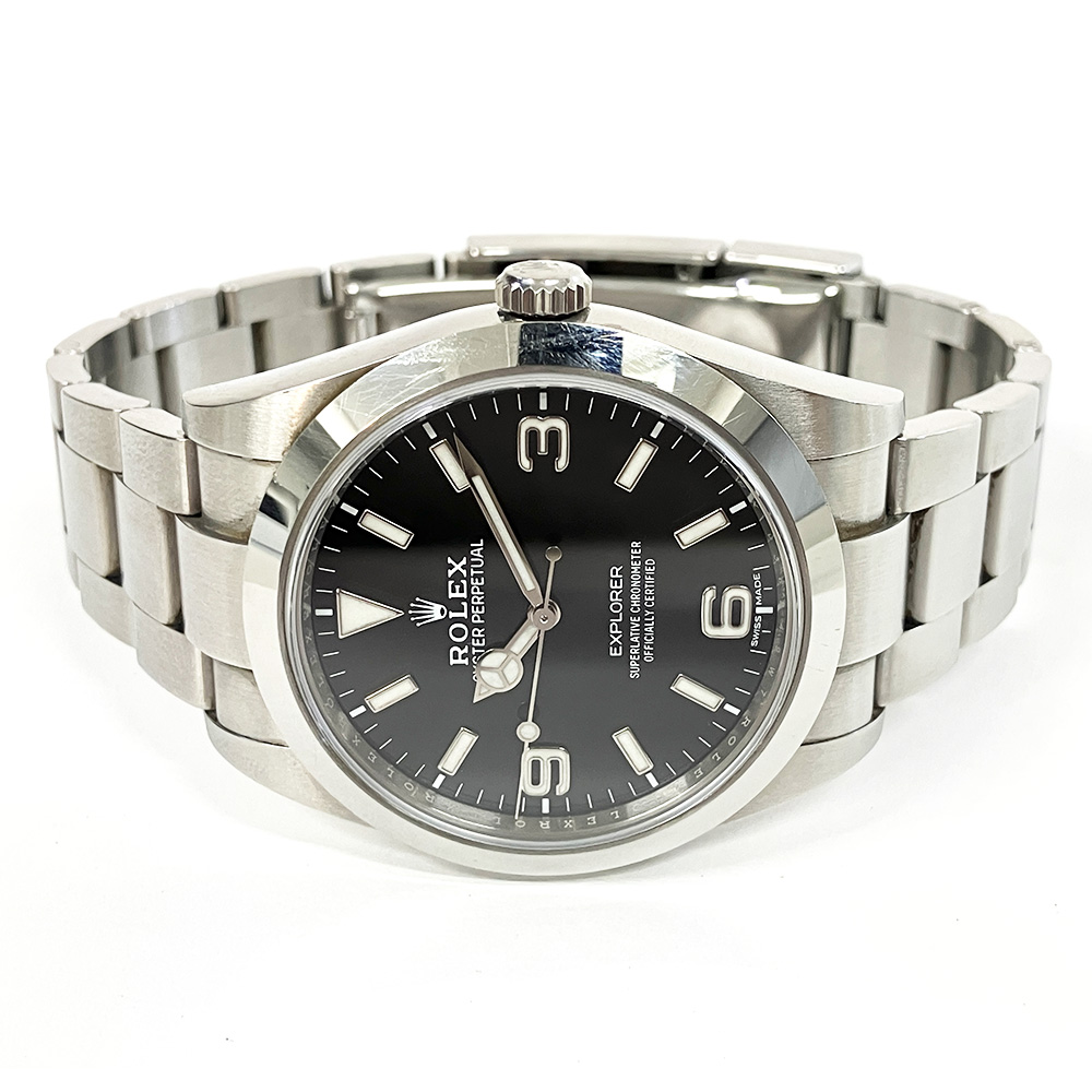 Explorer Steel Black Dial 39mm Product Image 2