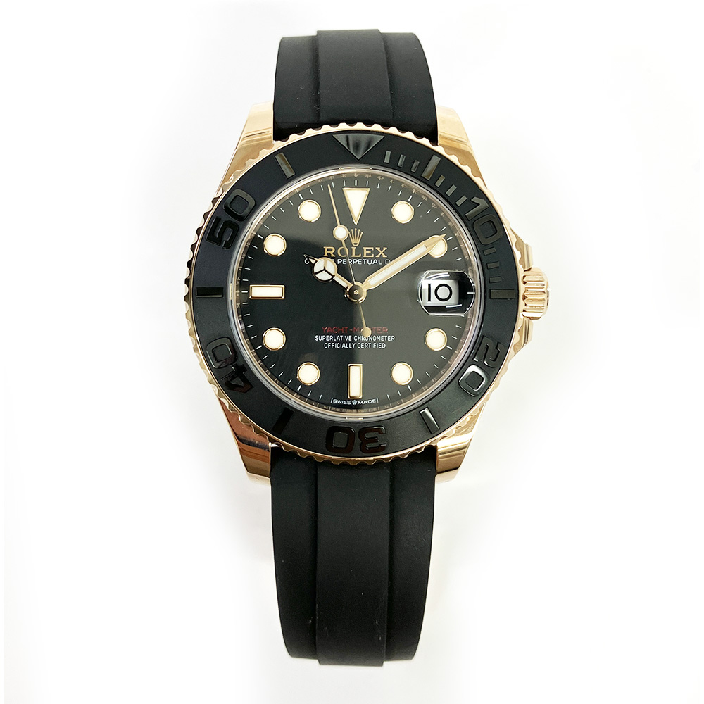 Yacht-Master Rose Gold Oysterflex Black Dial 37mm Product Image 1