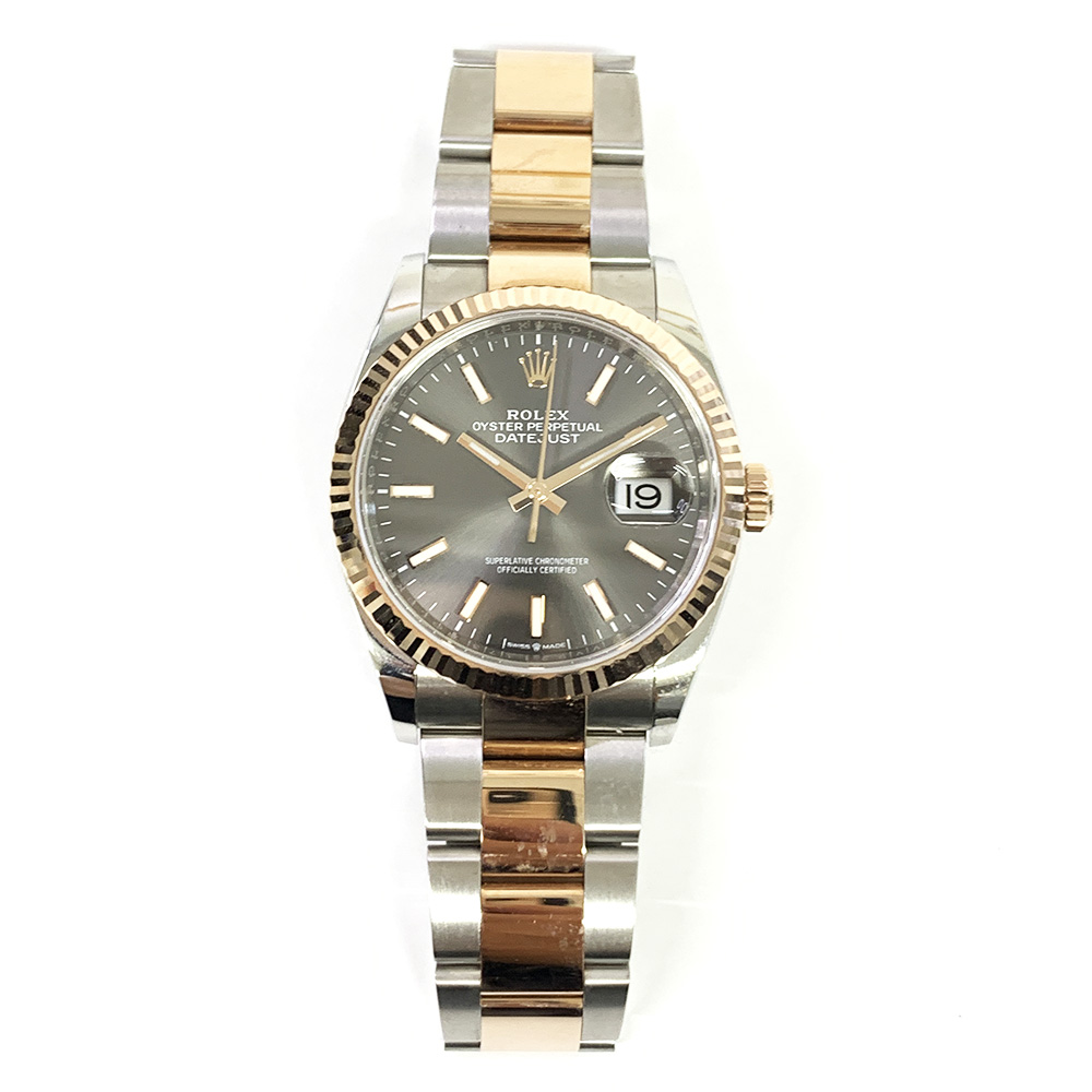 Datejust Rose Gold & Steel Grey Dial 36mm Product Image 1