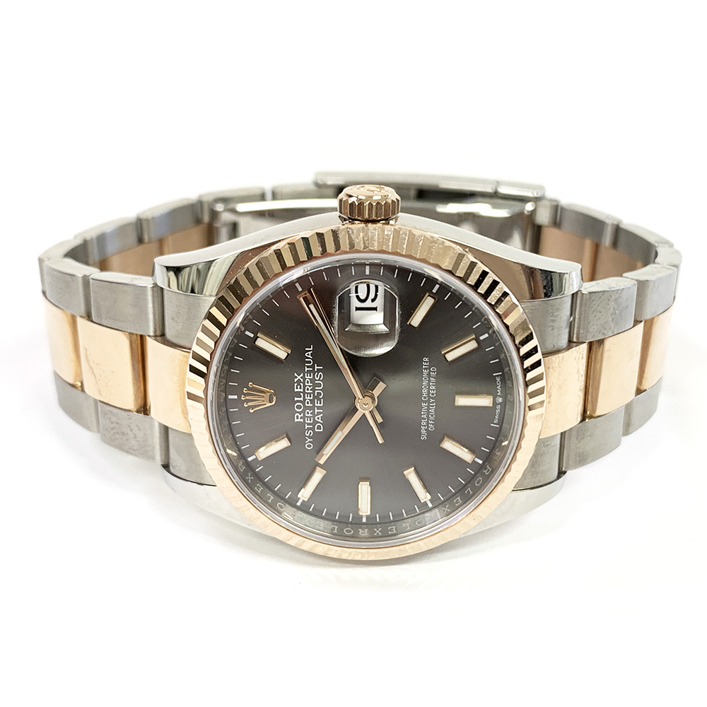 Datejust Rose Gold & Steel Grey Dial 36mm Product Image 2