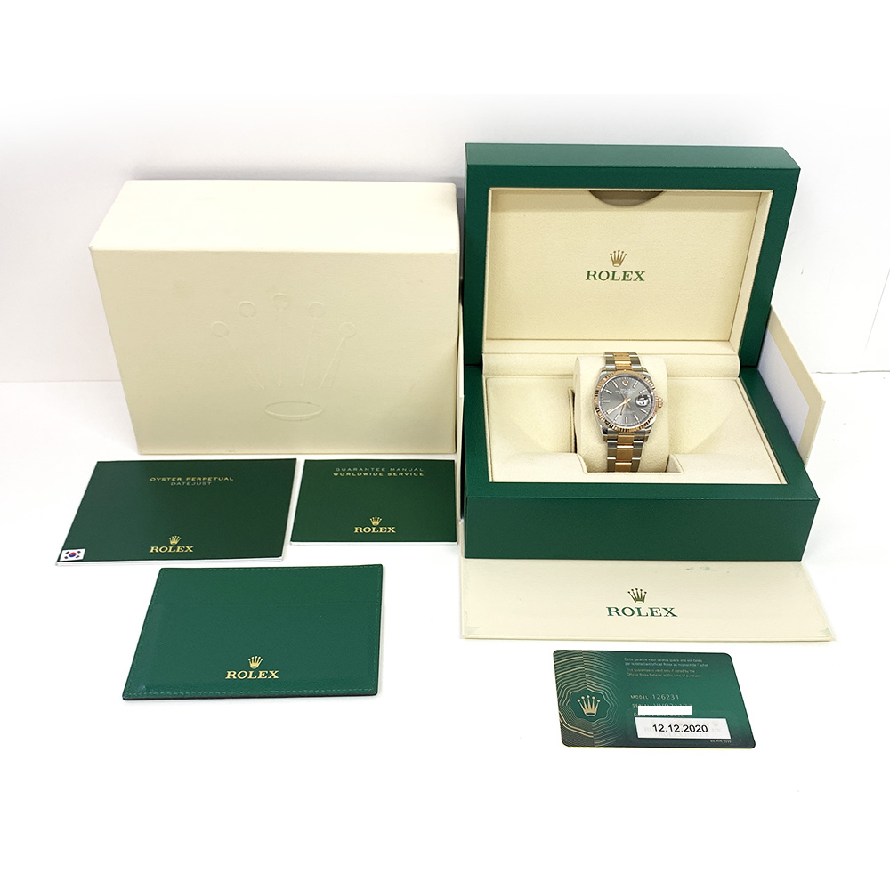 Datejust Rose Gold & Steel Grey Dial 36mm Product Image 5