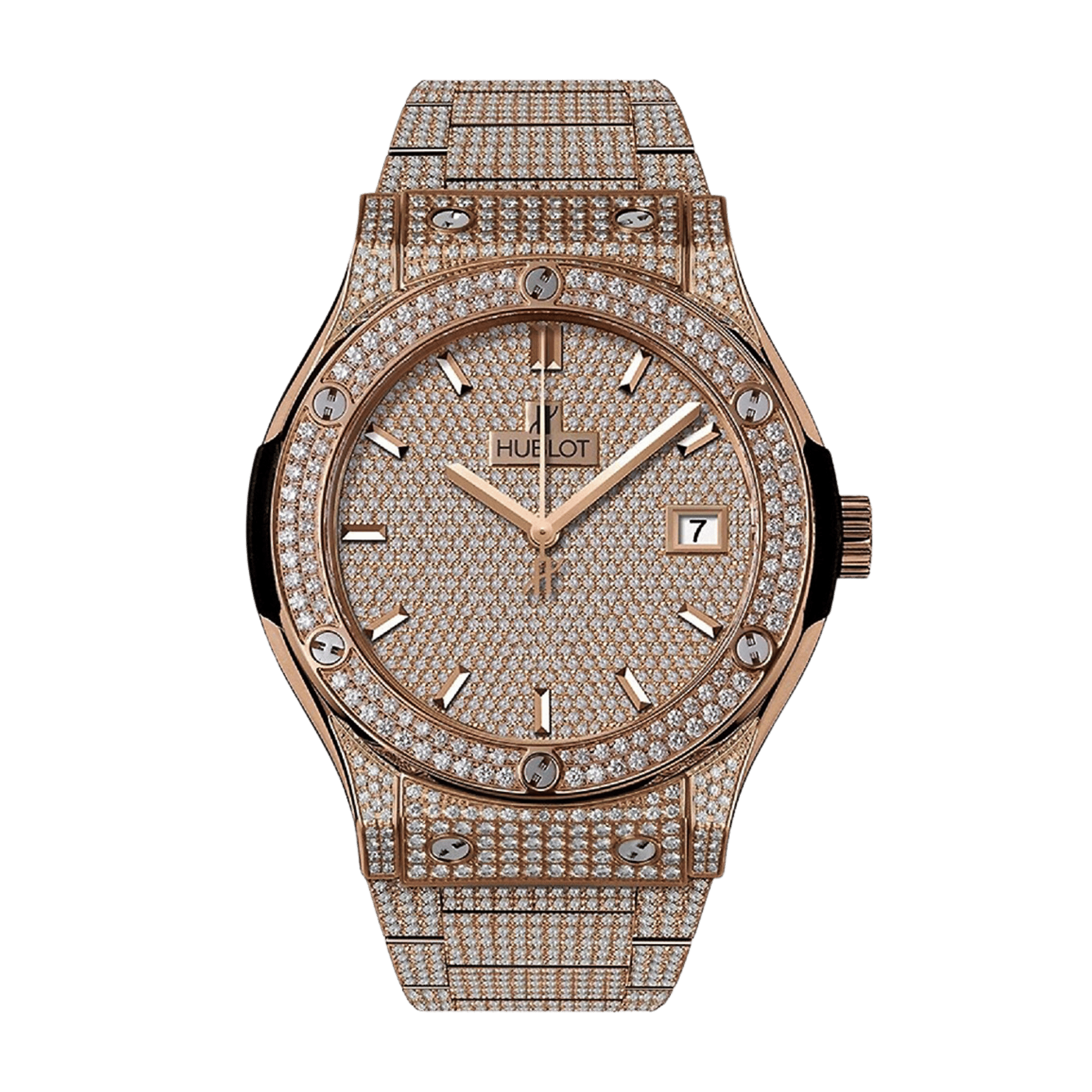 Classic Fusion Rose Gold Diamond Pave Dial 33mm Product Image