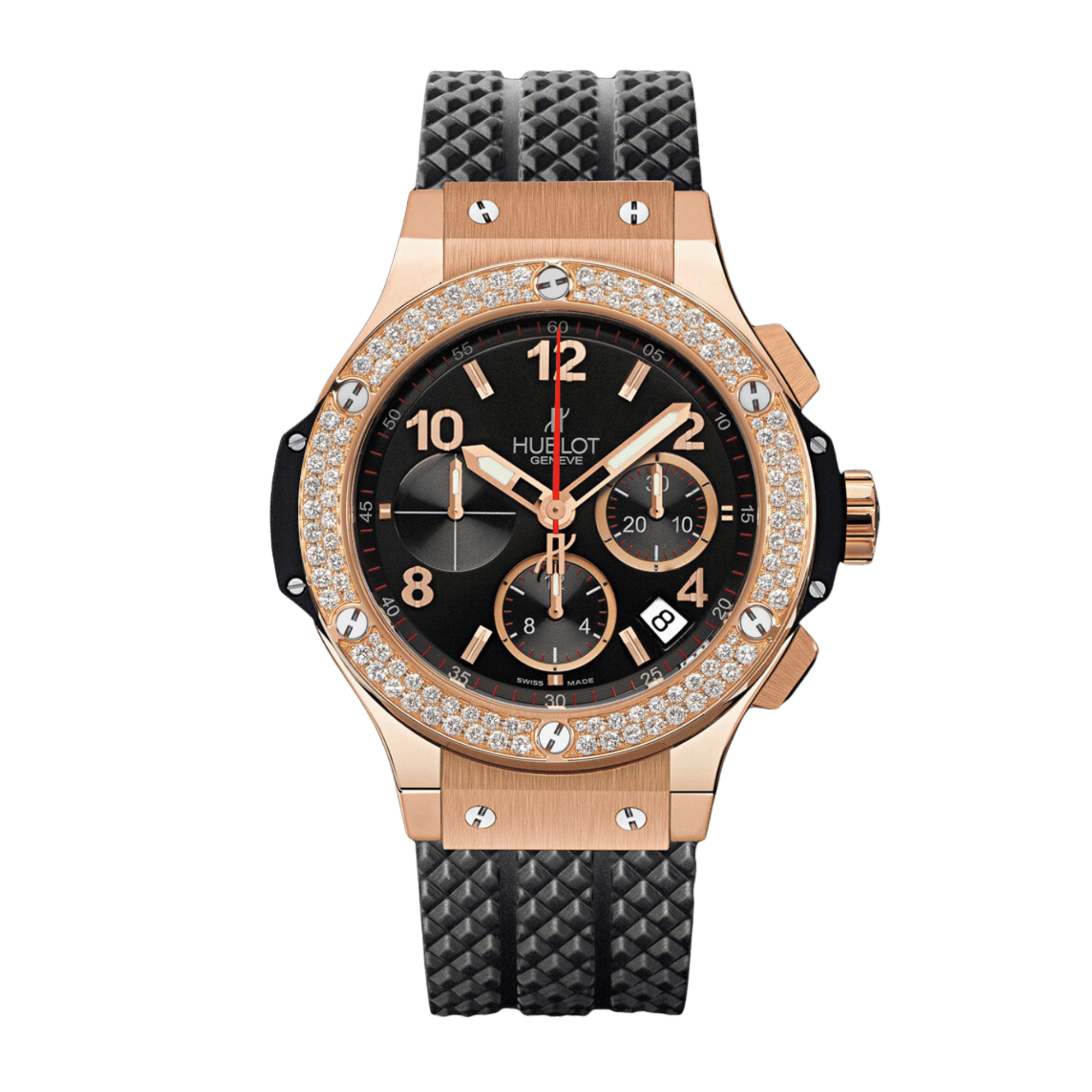 Big Bang Chronograph Rose Gold Diamond Black Dial 44mm Product Image 1