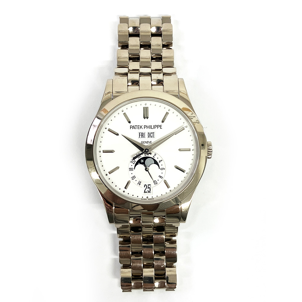 Annual Calendar White Gold Silver Dial 38mm Product Image 1